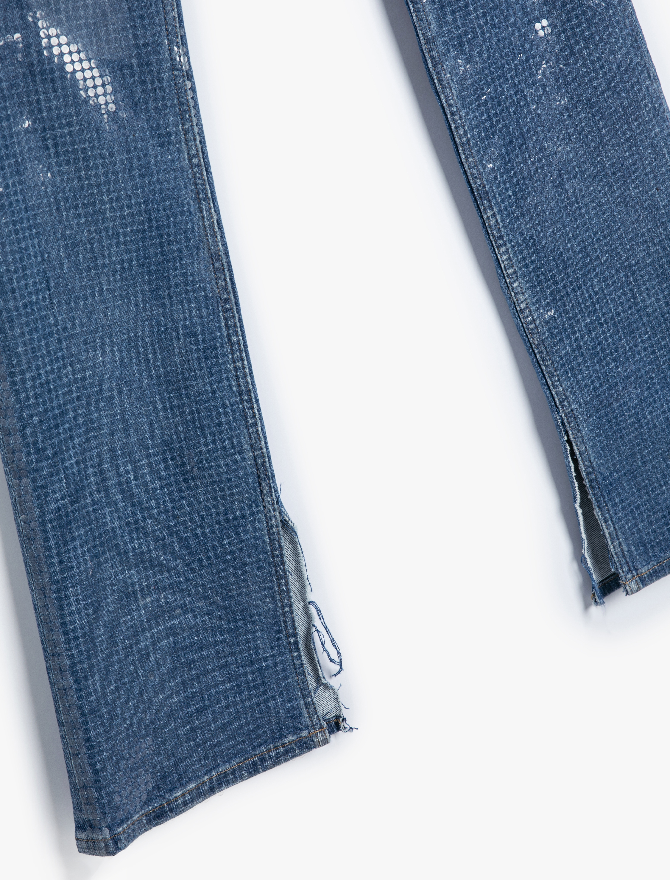   İspanyol Paça Kot Pantolon Yüksek Bel Cepli - Flare Slim Jeans