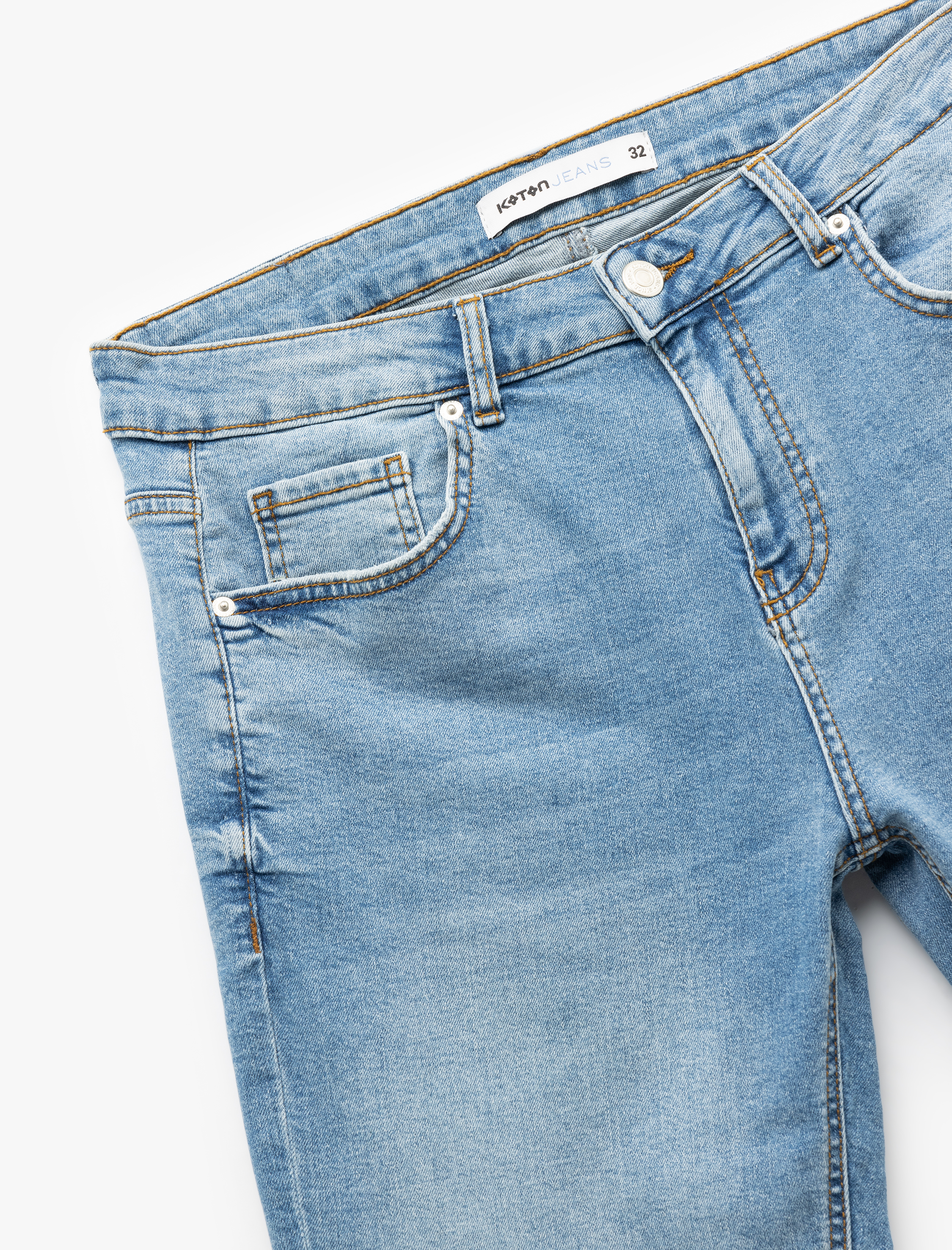   Oversize Kot Şort Bermuda Cep Detaylı Pamuklu