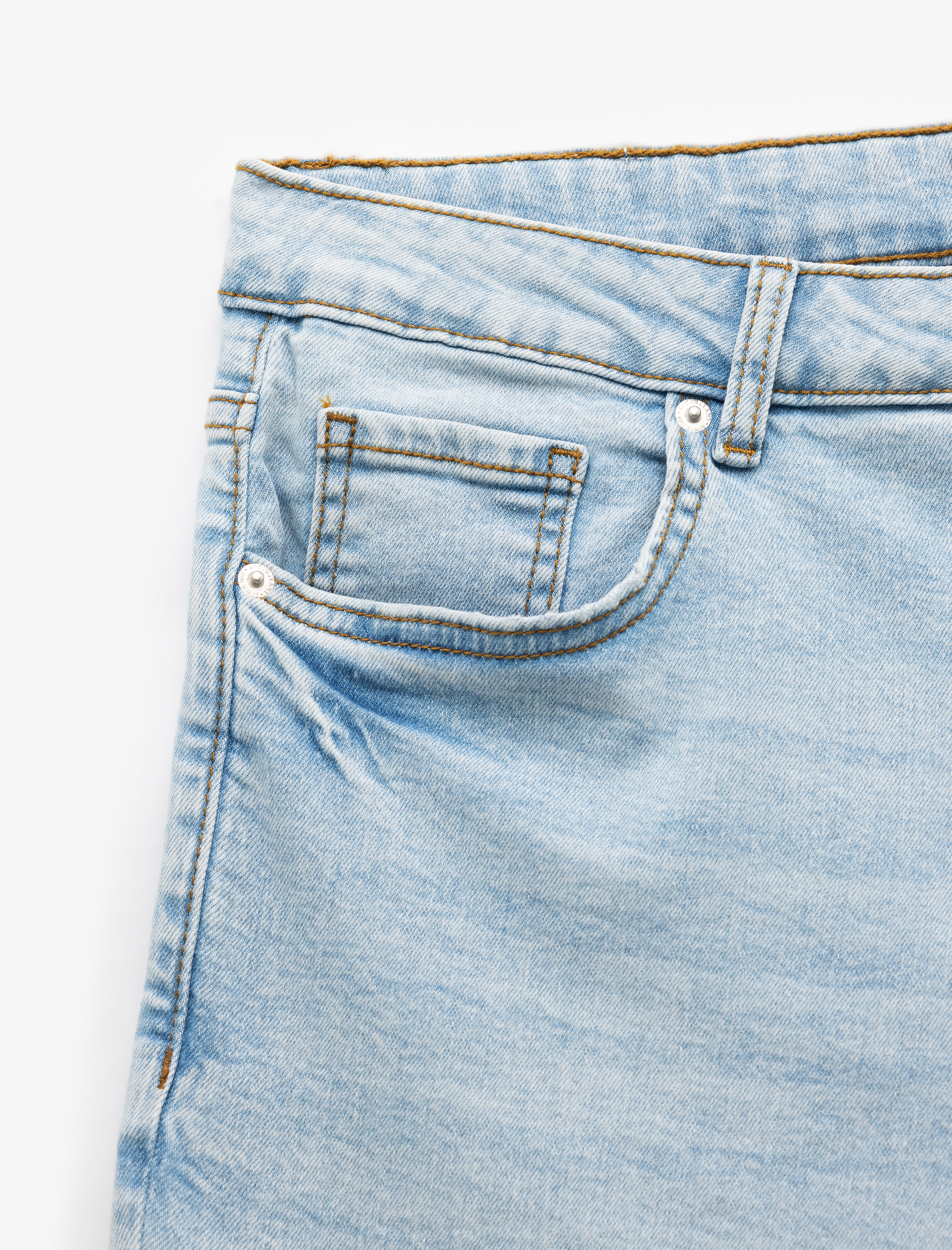   Oversize Kot Şort Bermuda Cep Detaylı Pamuklu