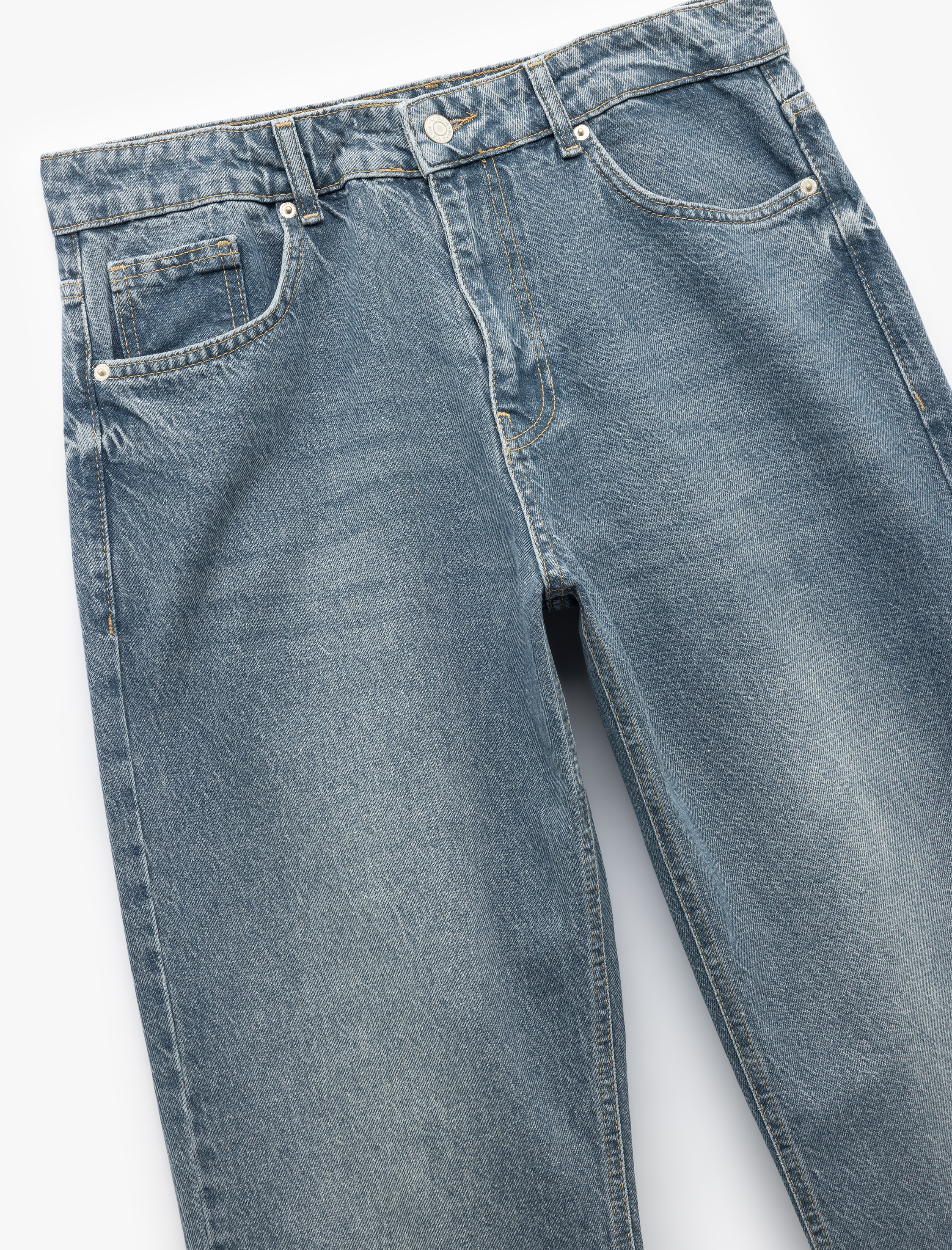   Beli Bağcıklı Düğmeli Cep Detaylı Keten Chino Pantolon