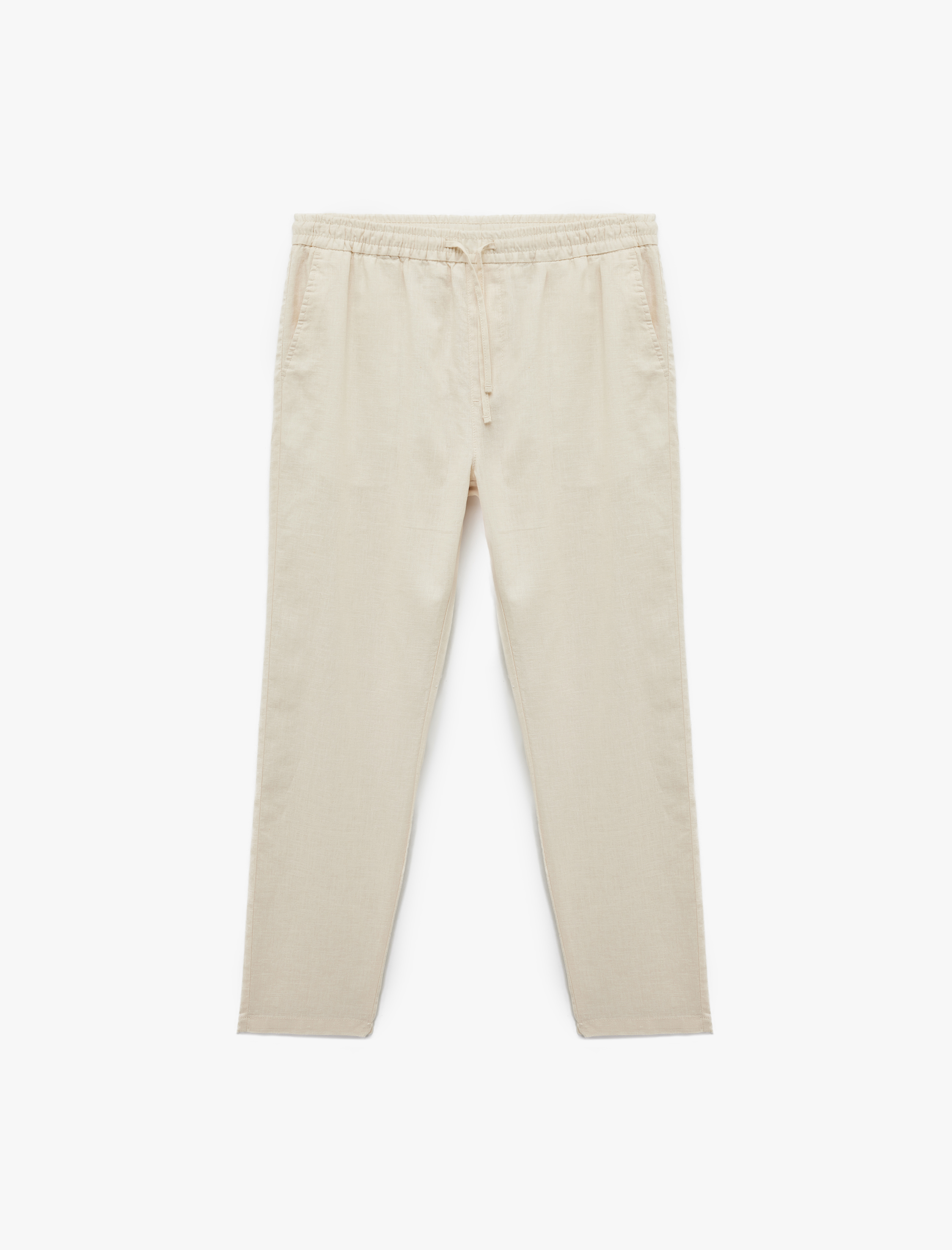   Cep Detaylı Regular Fit Beli Bağcıklı Pantolon