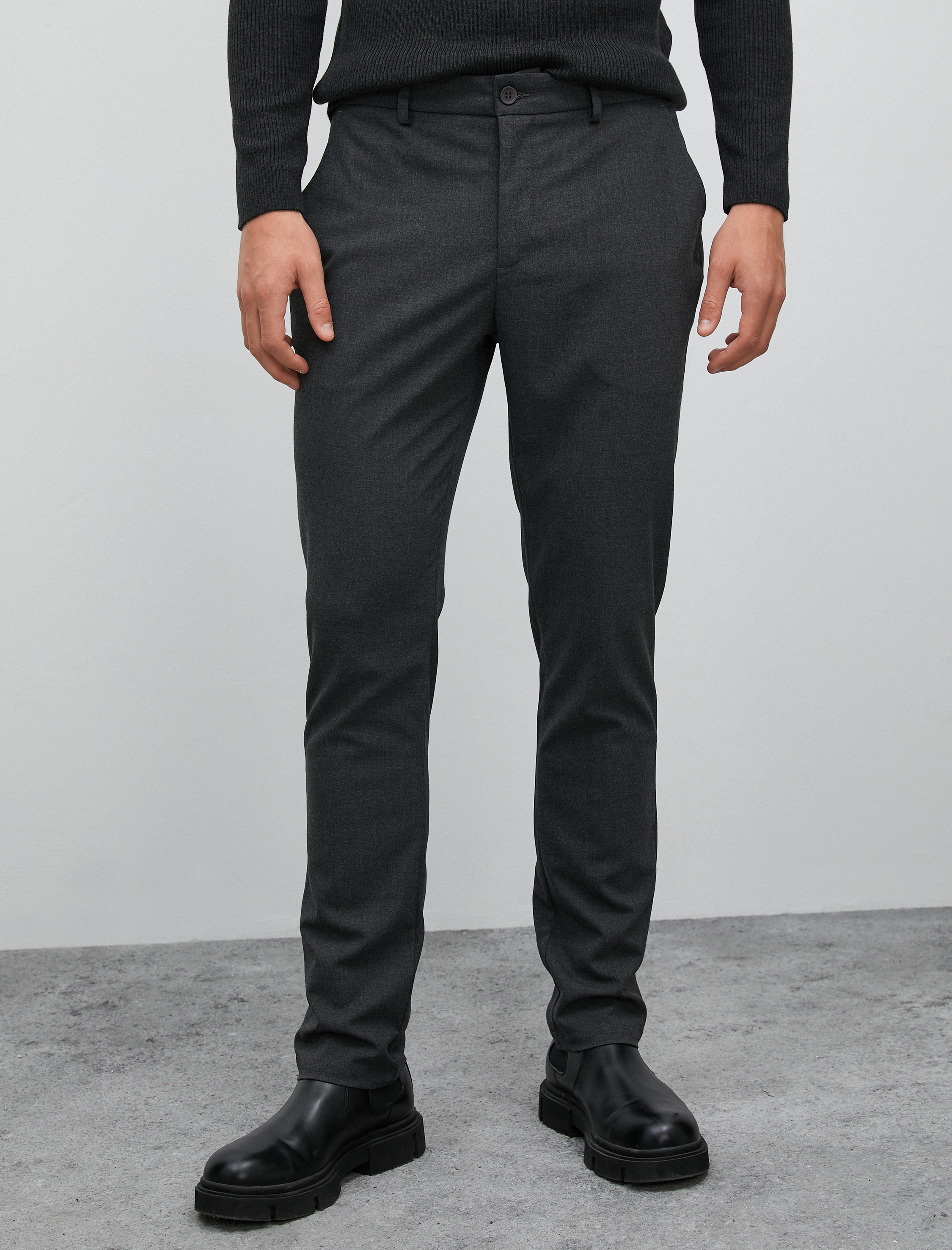   Klasik Pantolon Slim Fit Cep Detaylı Düğmeli