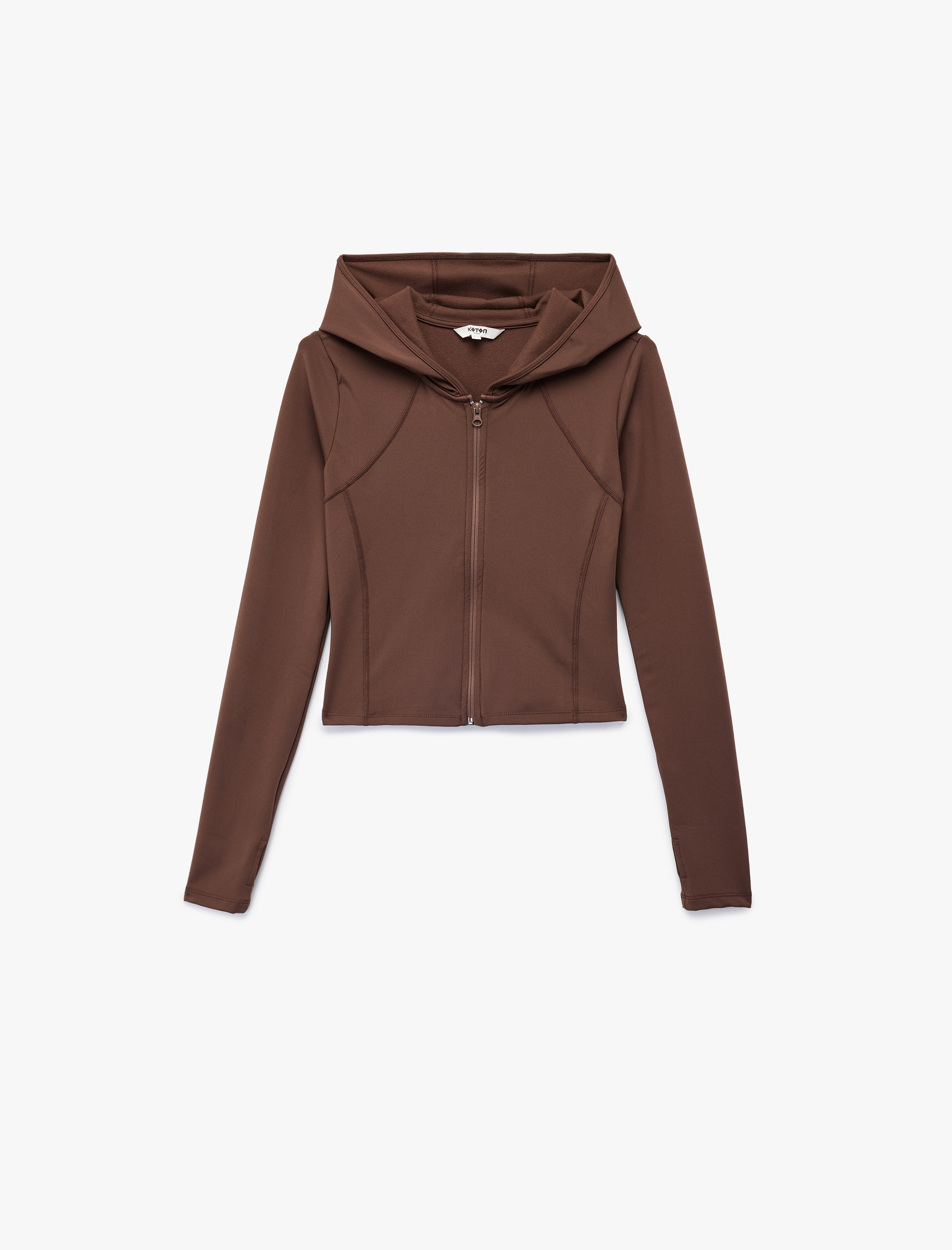   Koton X Sibil Çetinkaya - Slim Fit Uzun Kollu Kapüşonlu Sweatshirt