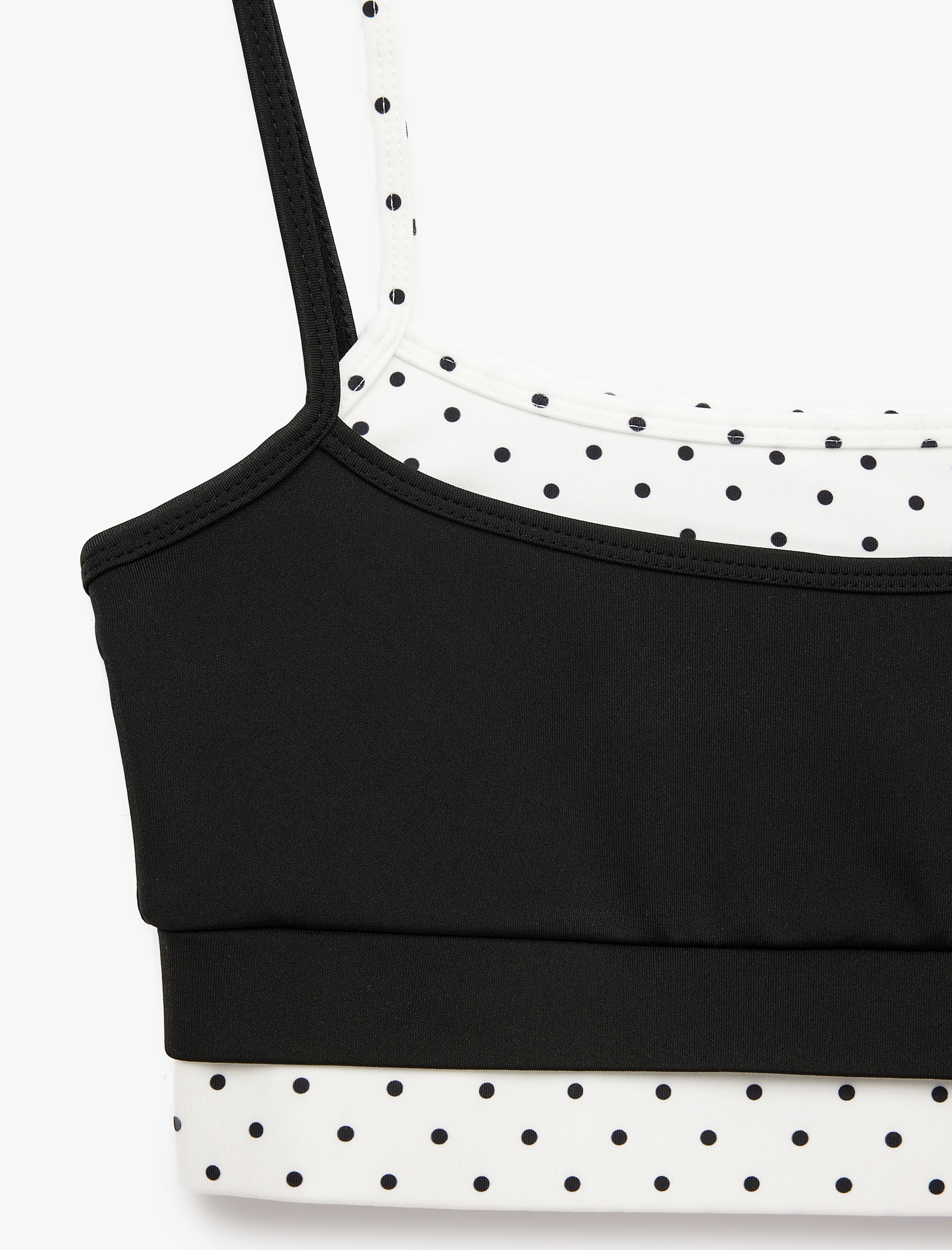   İp Askılı Kolsuz Slim Fit İkili Puantiyeli Sporcu Sütyeni
