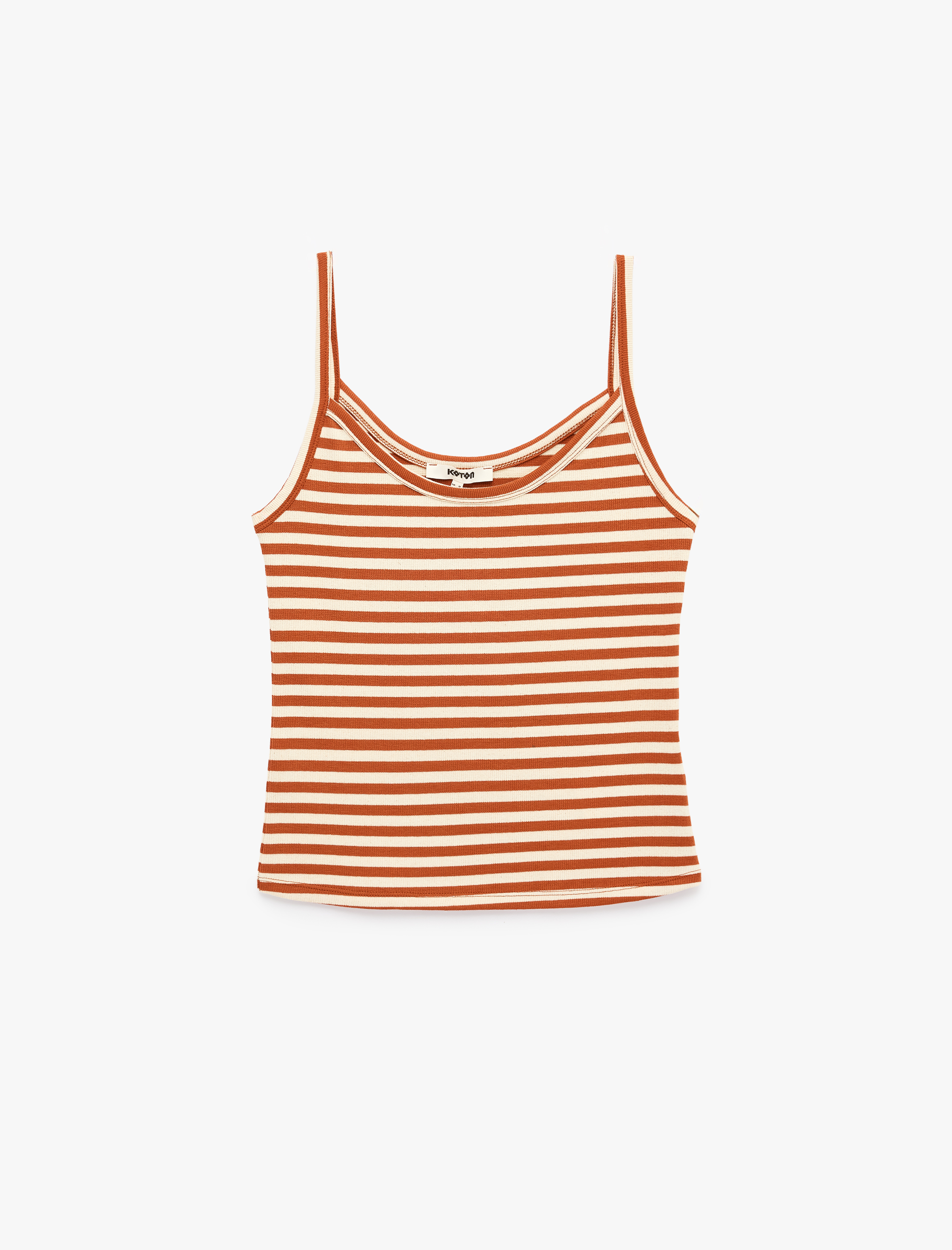   Koton X Şahika Ercümen - Slim Fit Askılı Çizgili Atlet Bluz