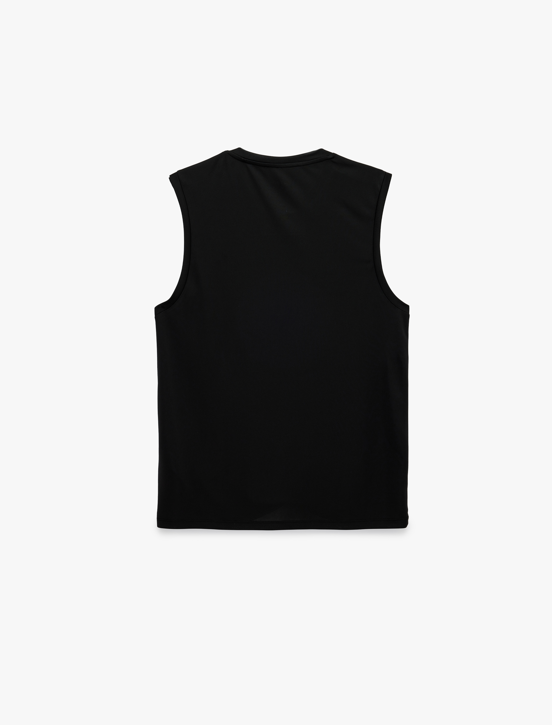   Regular Fit Bisiklet Yaka Kolsuz Baskılı Spor Atlet