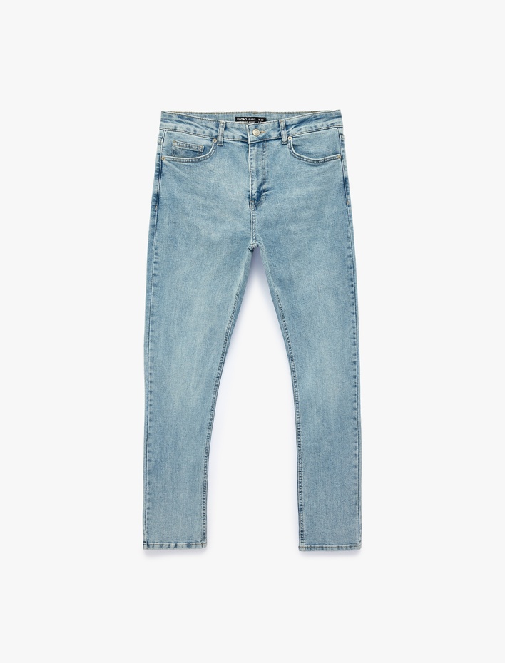  Normal Bel Cepli Pamuklu Skinny Jean Pantolon - Michael Jean
