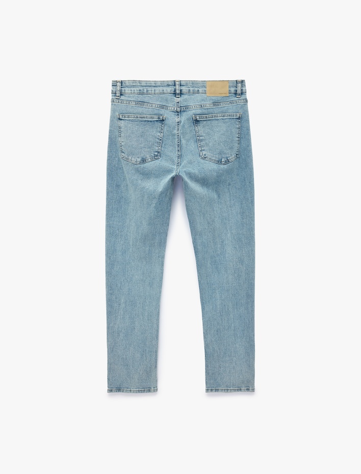  Normal Bel Cepli Pamuklu Skinny Jean Pantolon - Michael Jean