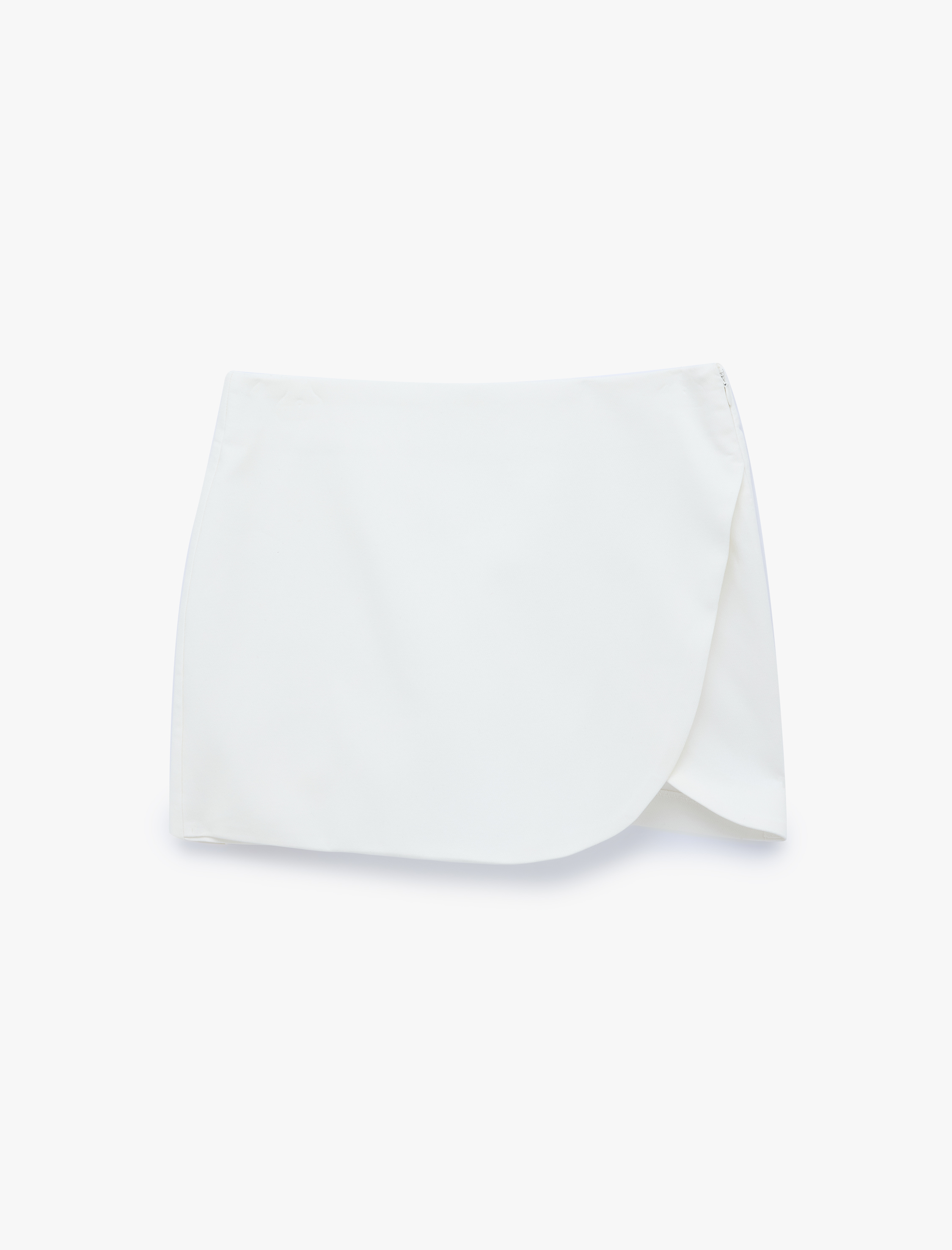   Slim Fit Cepli Kruvaze Süper Mini Şort Etek