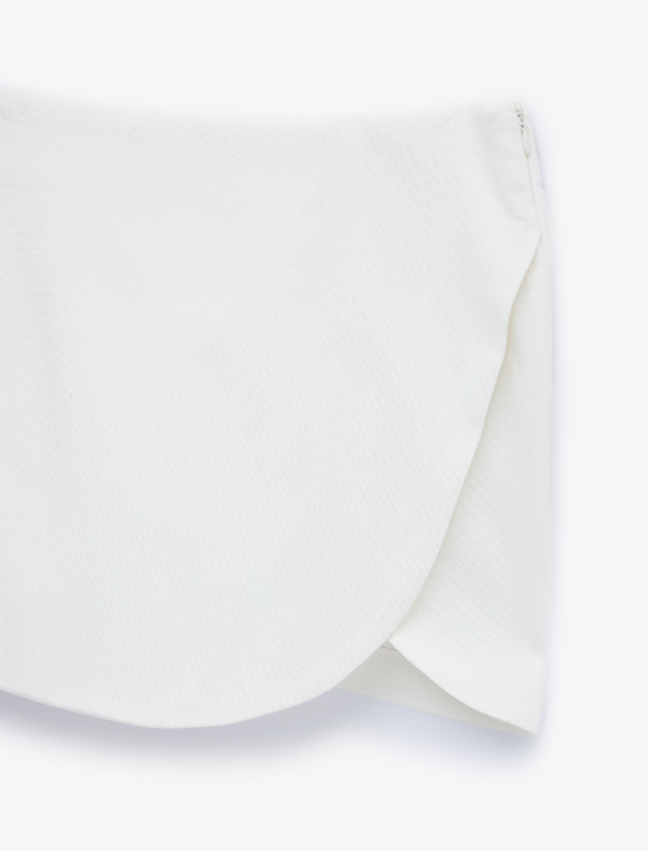   Slim Fit Cepli Kruvaze Süper Mini Şort Etek