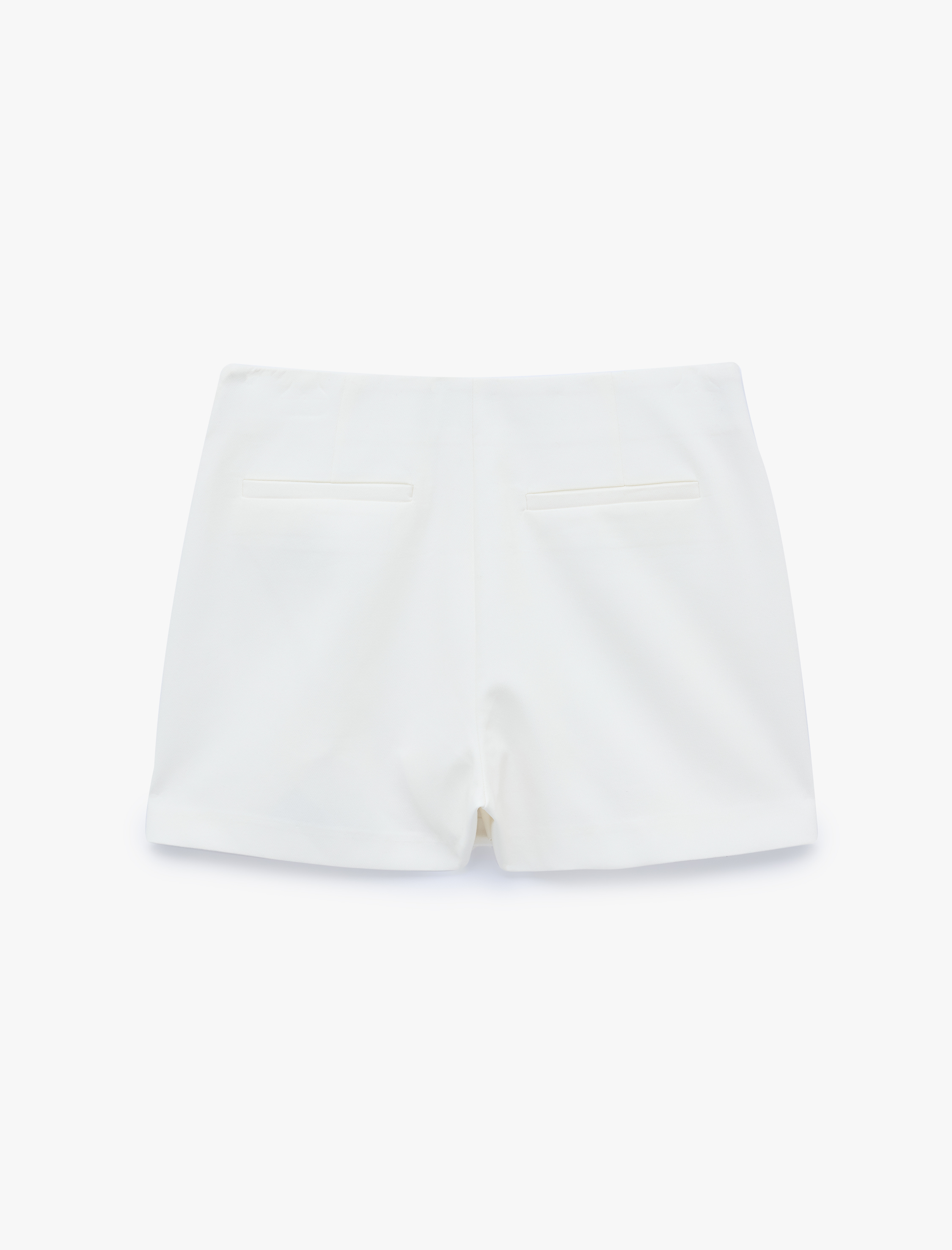   Slim Fit Cepli Kruvaze Süper Mini Şort Etek