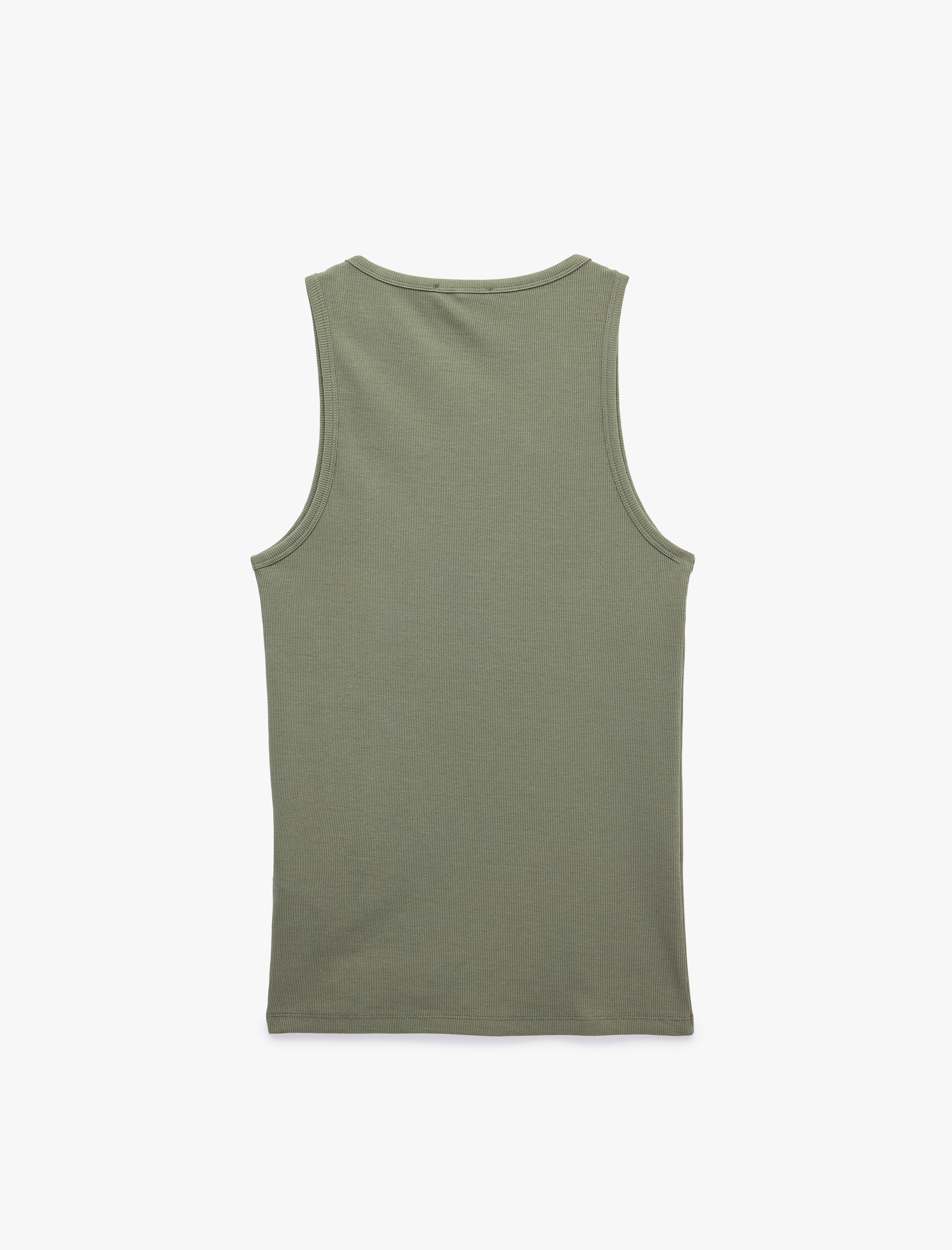   Kolsuz Pamuklu Bisiklet Yaka Slim Fit Atlet