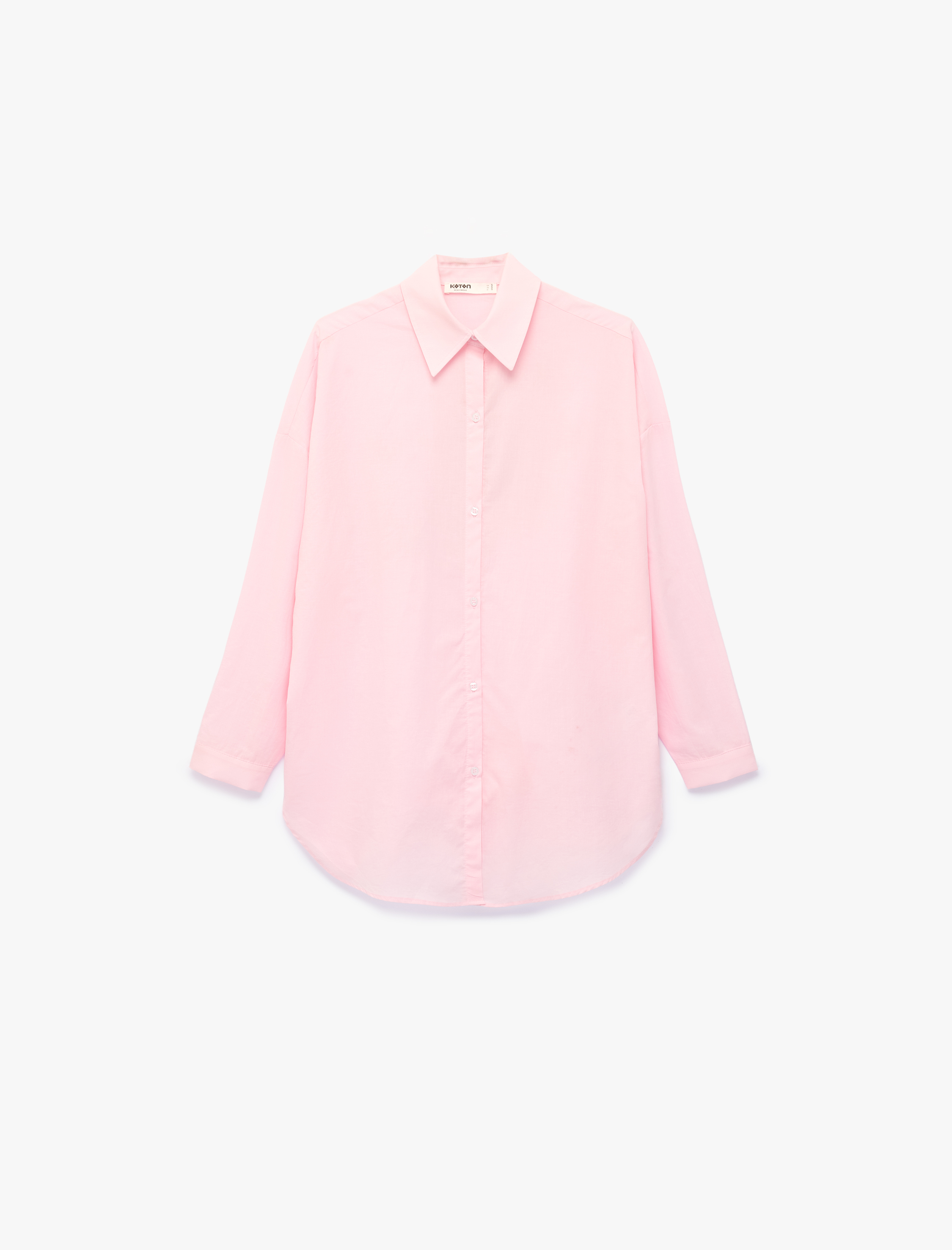   Koton X Sibil Çetinkaya - Pamuklu Uzun Kollu Arkası Hibiskus Çiçek Baskılı Gömlek Plaj Elbisesi