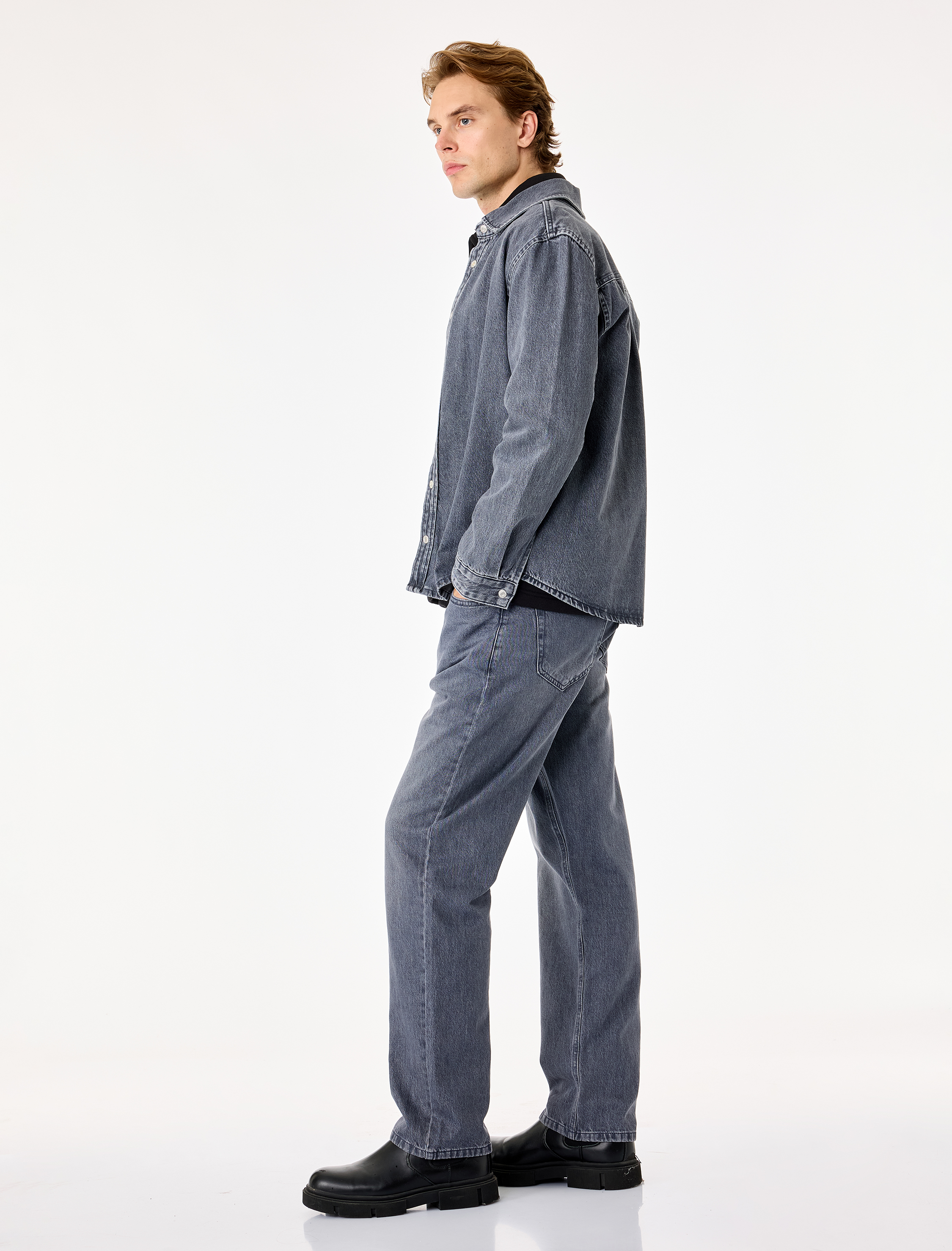   Pamuklu Normal Bel Cepli Vintage Straight Fit Jean Pantolon