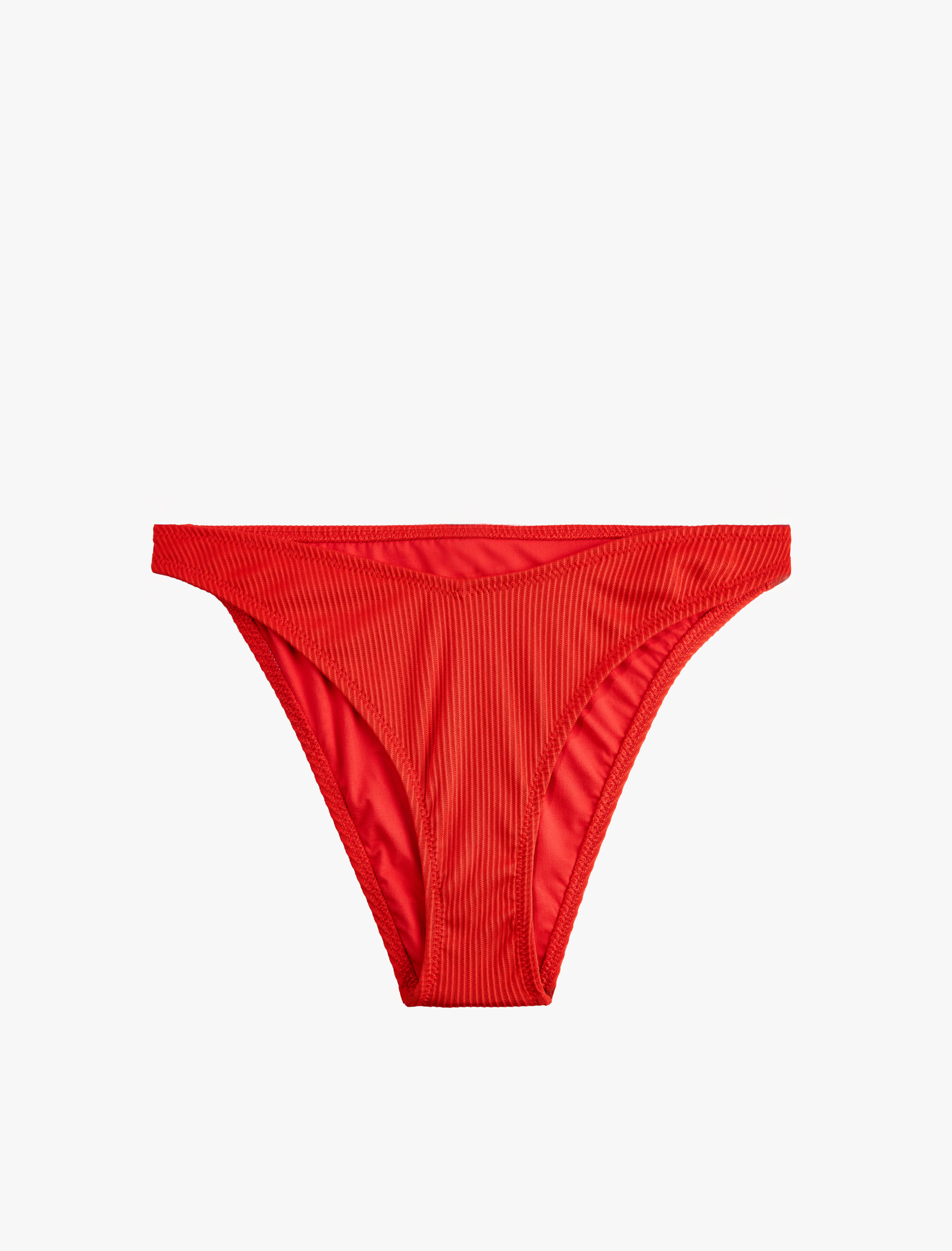   Asimetrik Kesim Dokulu Bikini Altı