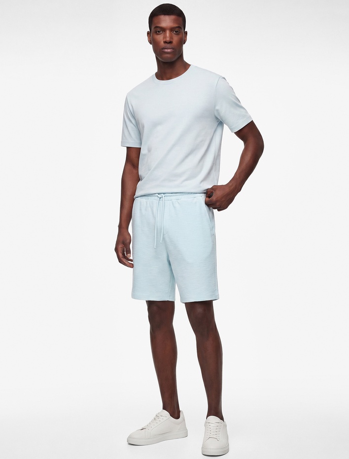  Regular Fit Cepli Bermuda Beli Bağcıklı Şort