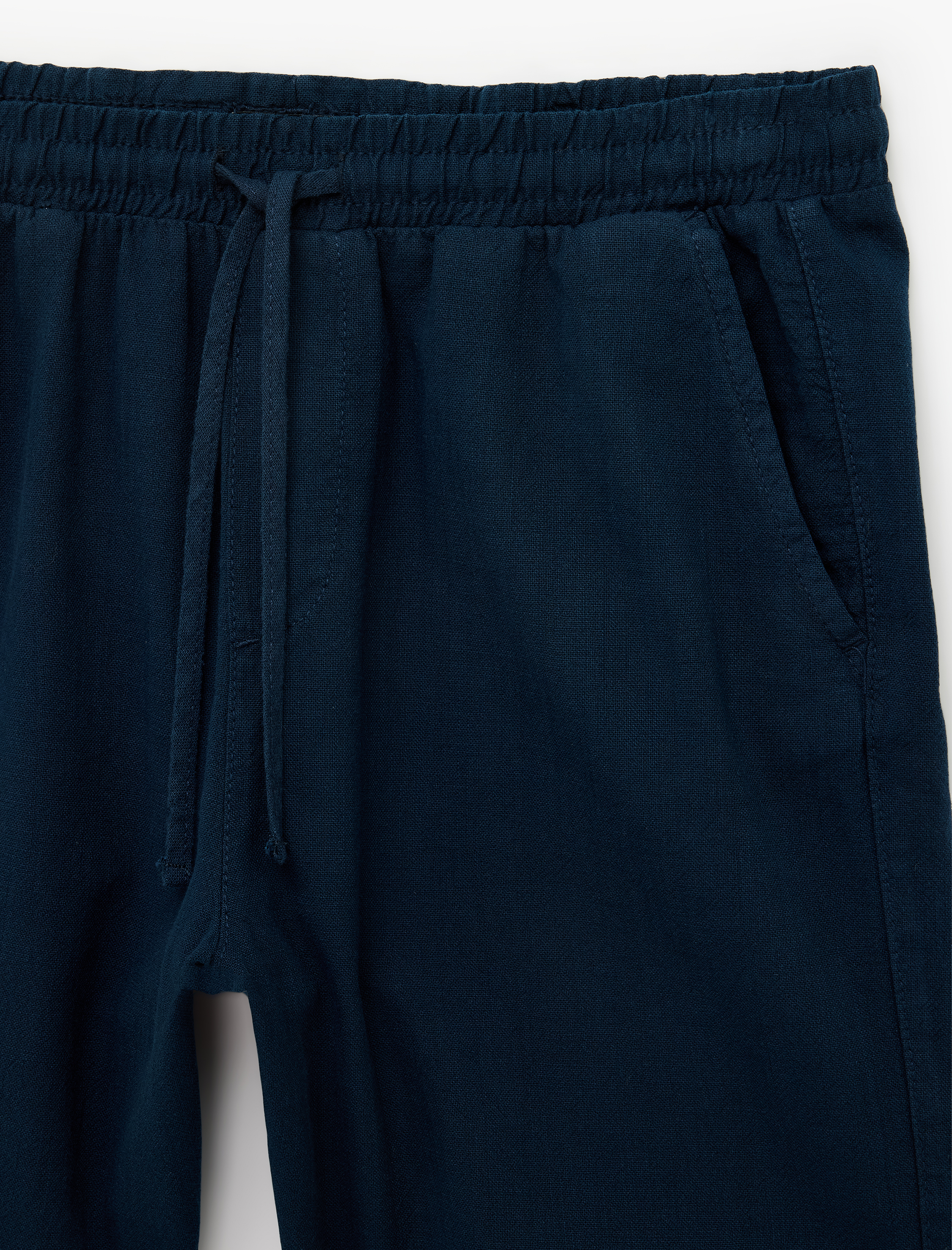   Regular Fit Cepli Pamuklu Beli Bağcıklı Yazlık Şort