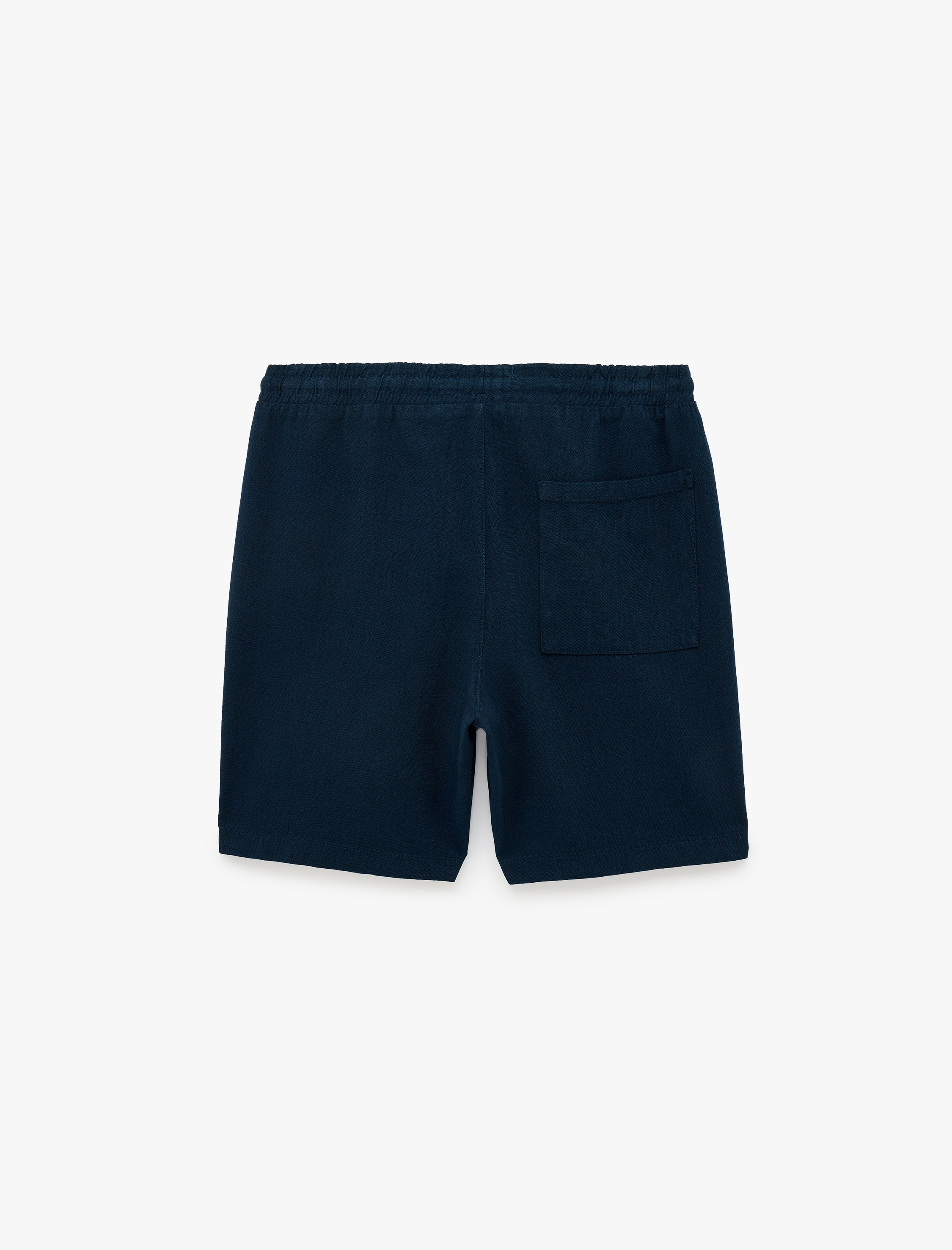   Regular Fit Cepli Pamuklu Beli Bağcıklı Yazlık Şort
