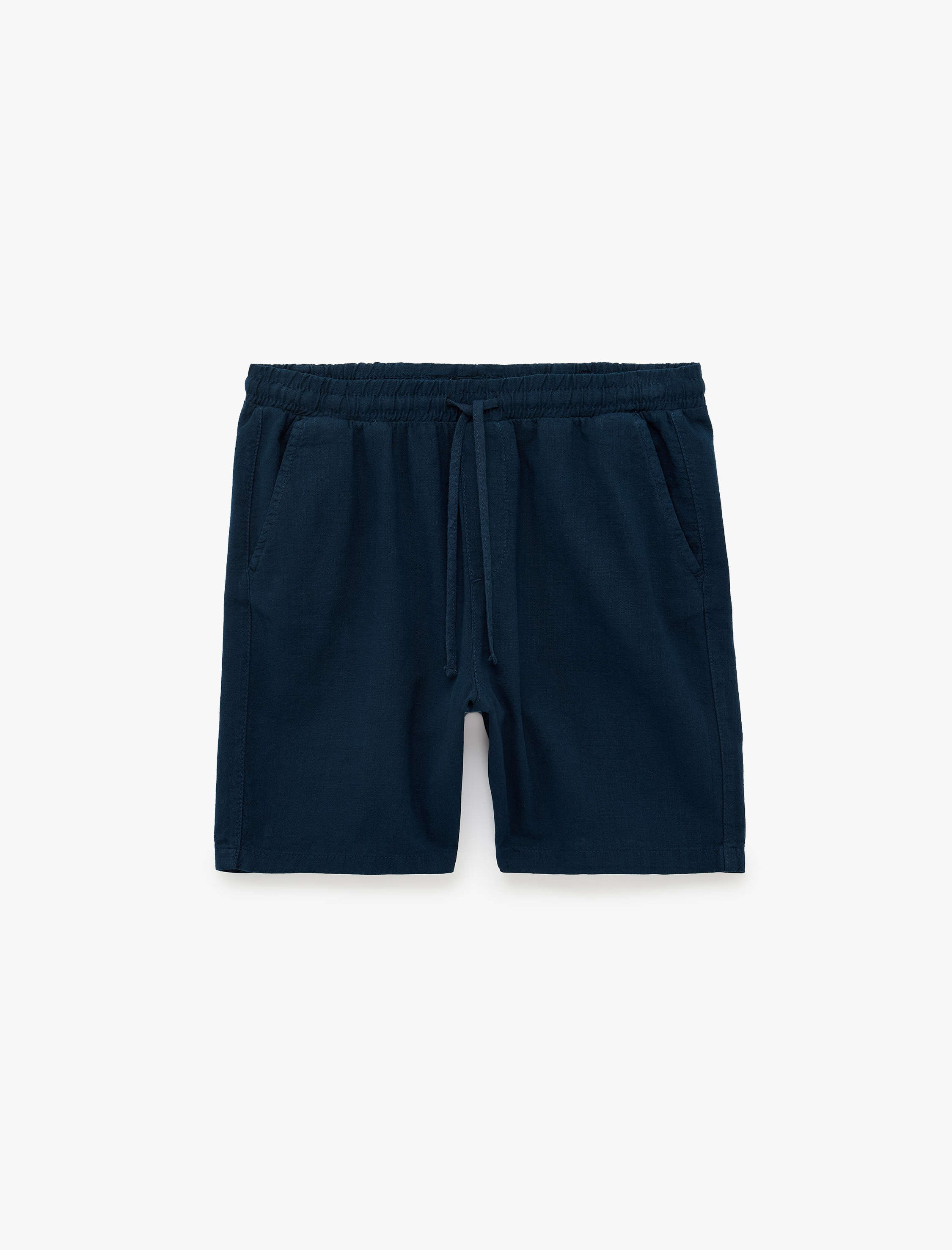   Regular Fit Cepli Pamuklu Beli Bağcıklı Yazlık Şort