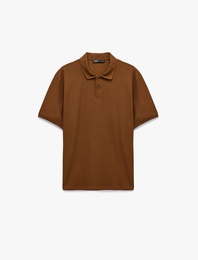 Pamuklu Kısa Kollu Regular Fit Polo Yaka Tişört