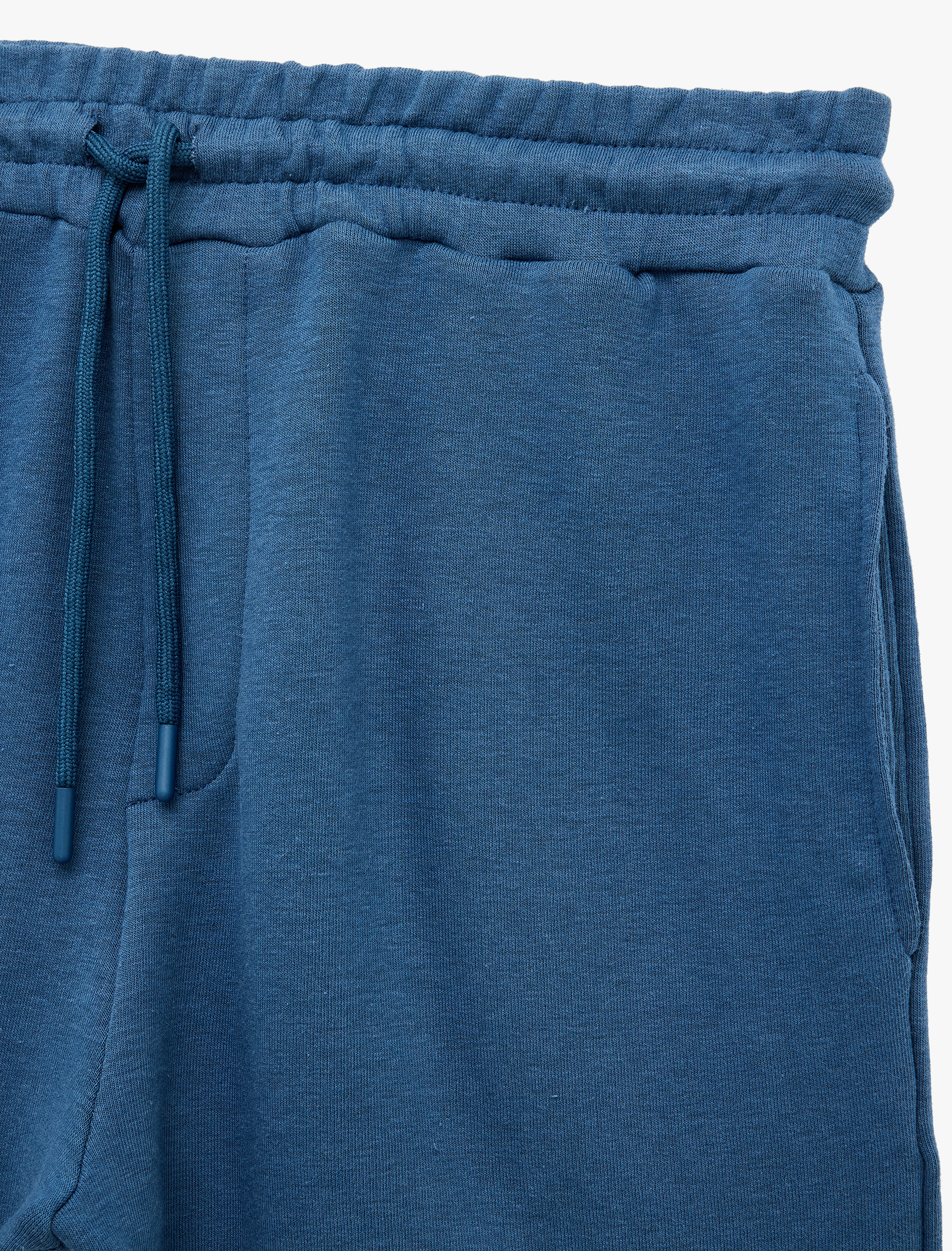   Modal Karışımlı Cepli Straight Fit Beli Bağcıklı Spor Şort