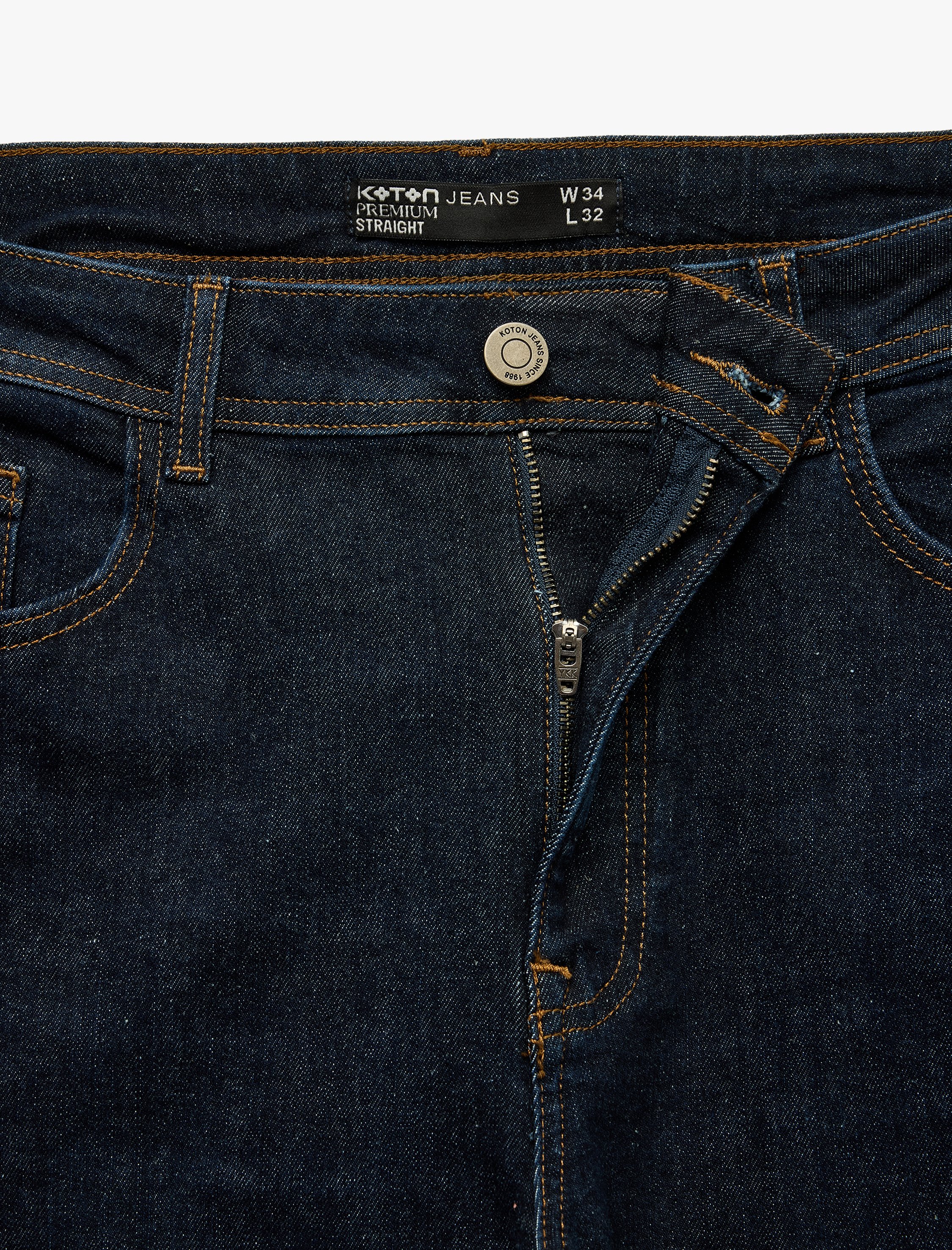   Normal Bel Pamuklu Straight Fit Jean Pantolon - Mark Jean