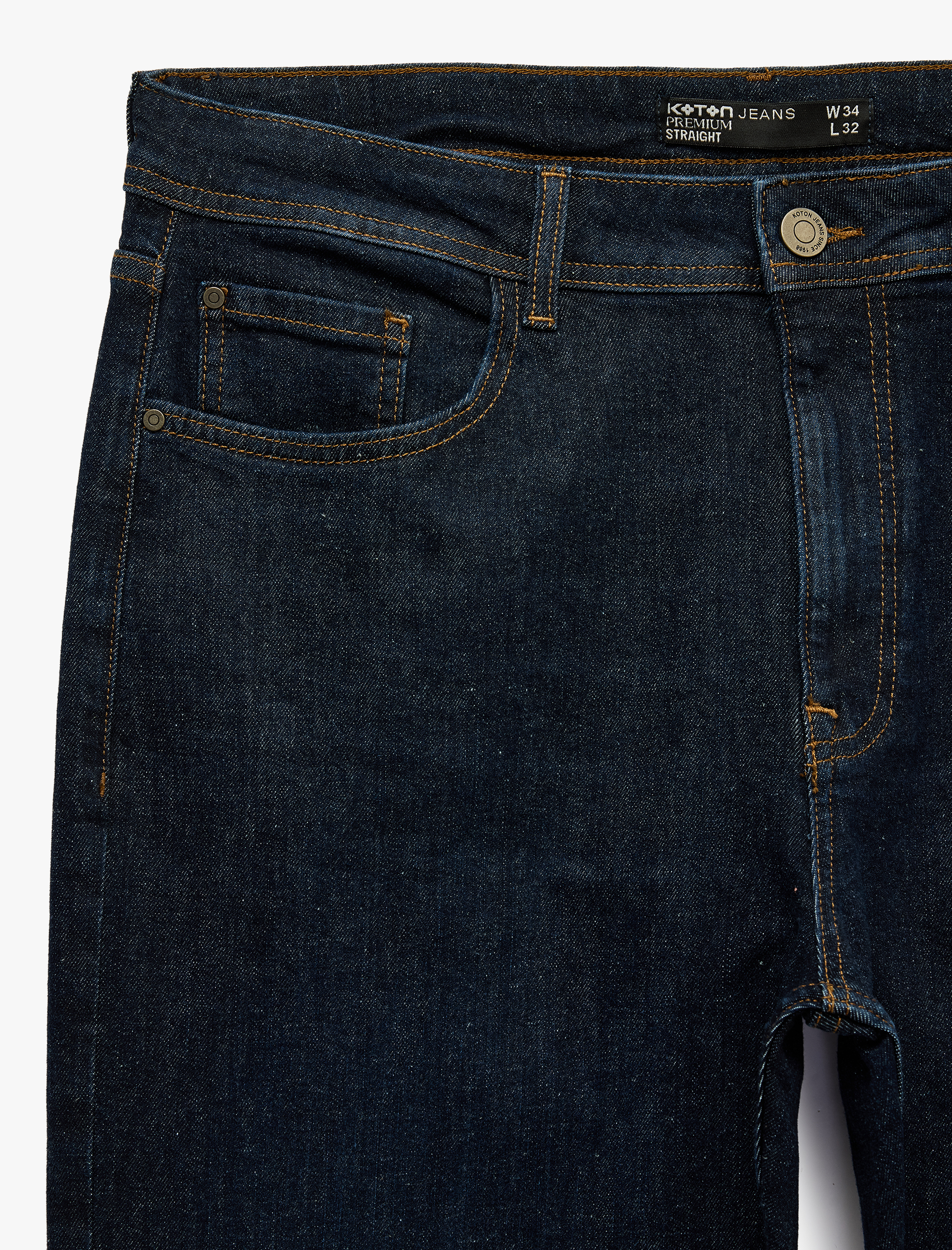   Normal Bel Pamuklu Straight Fit Jean Pantolon - Mark Jean