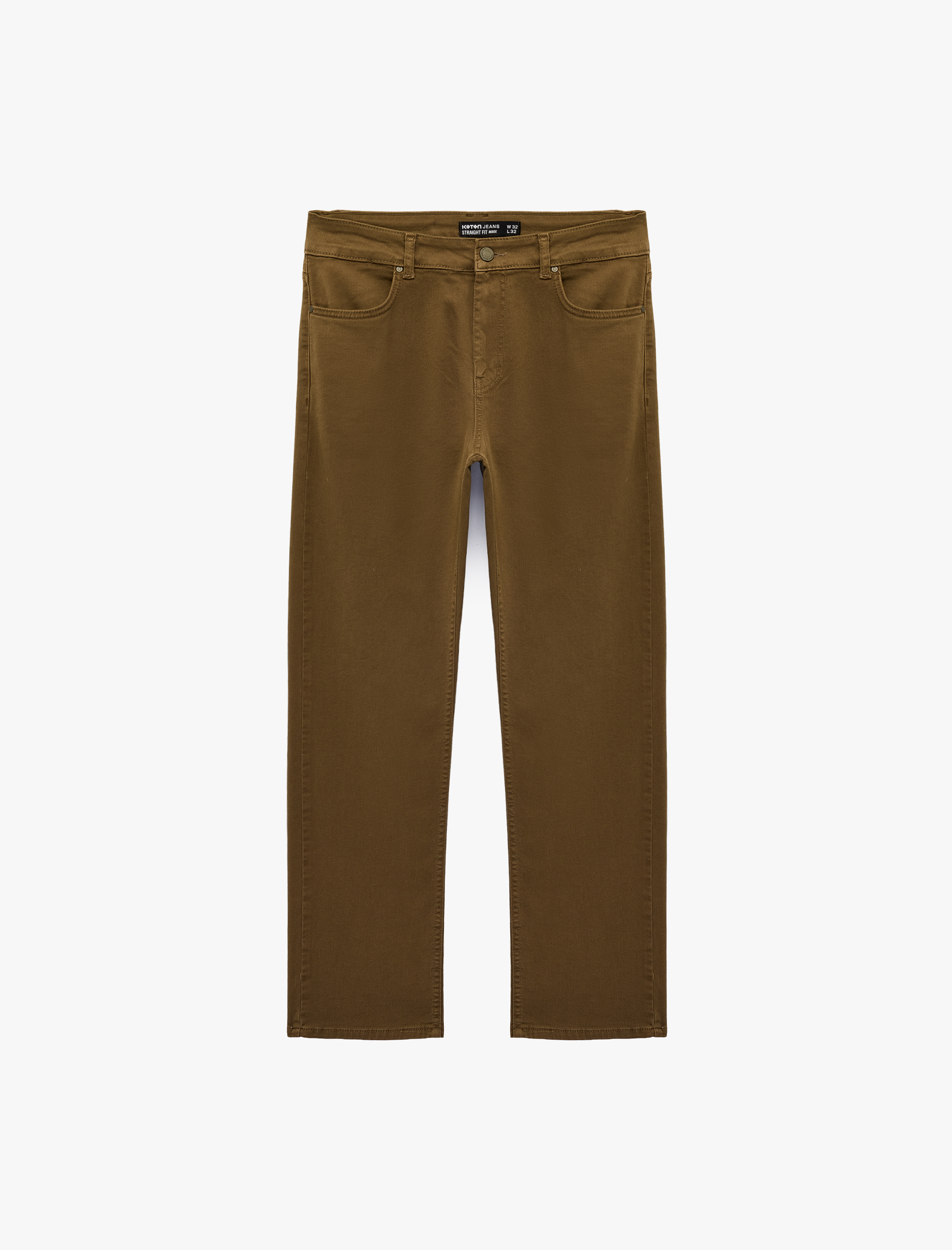   Normal Bel Pamuklu Cepli Straight Fit Jean Pantolon - Mark Jean