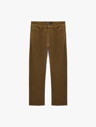 Normal Bel Pamuklu Cepli Straight Fit Jean Pantolon - Mark Jean
