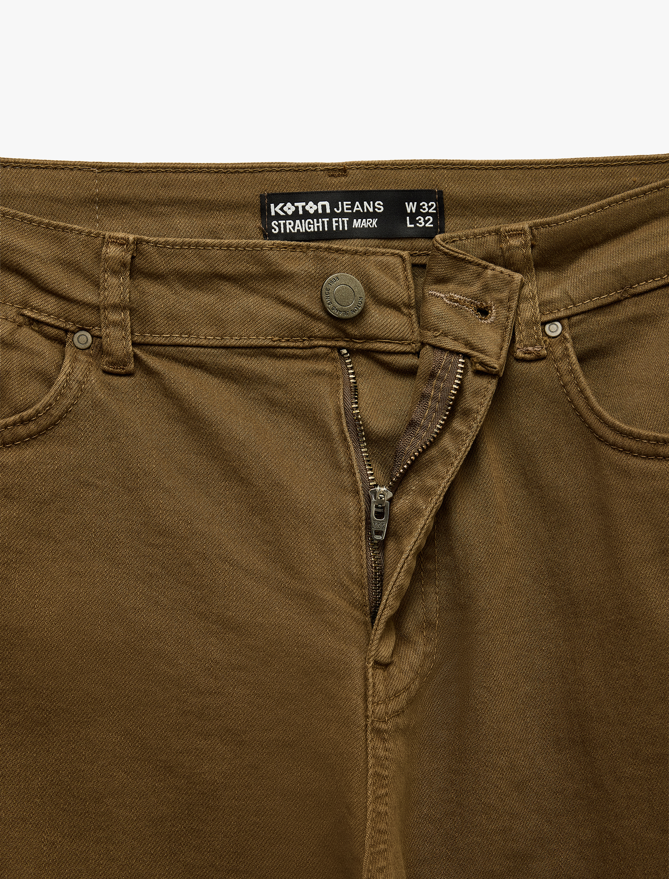   Normal Bel Pamuklu Cepli Straight Fit Jean Pantolon - Mark Jean