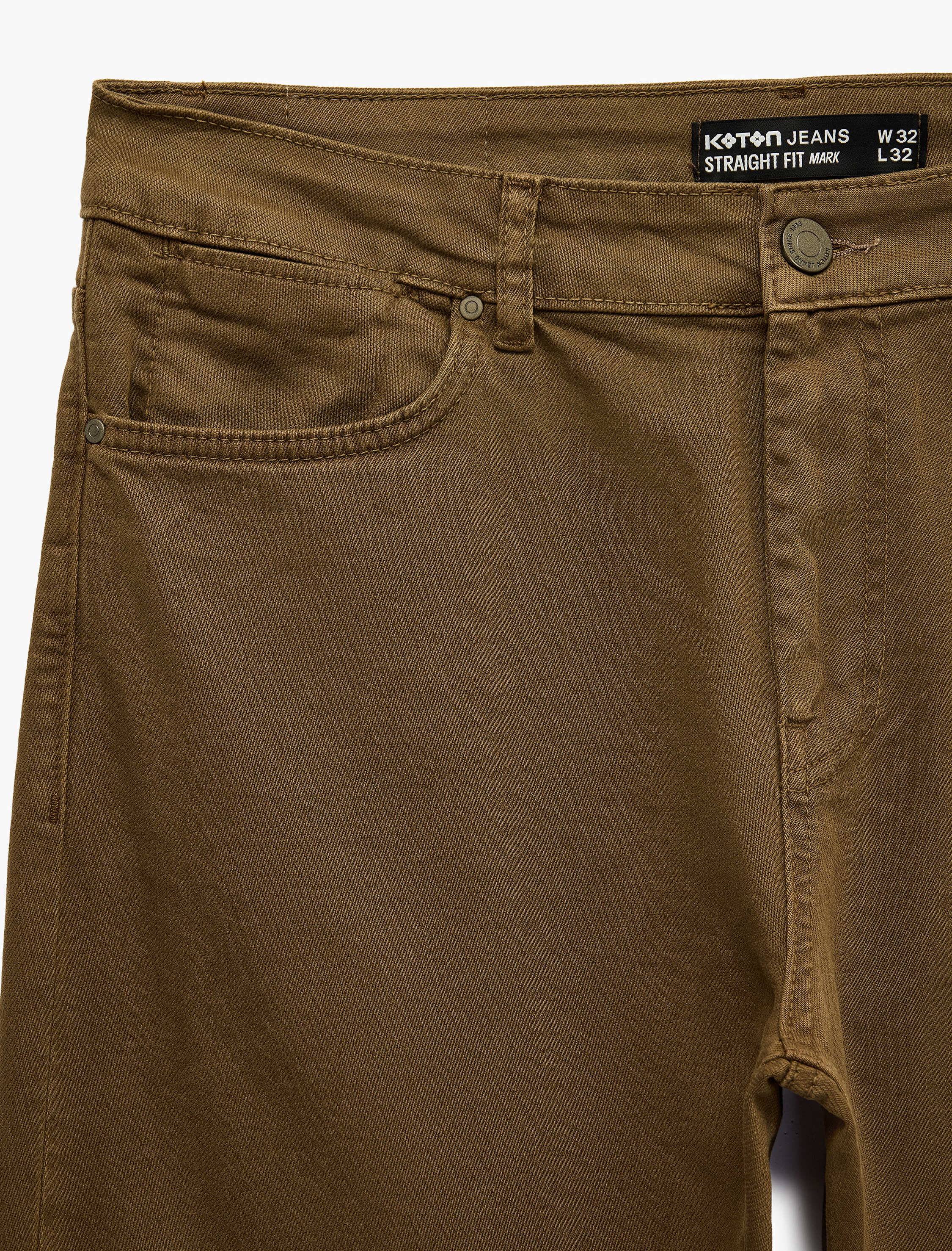   Normal Bel Pamuklu Cepli Straight Fit Jean Pantolon - Mark Jean