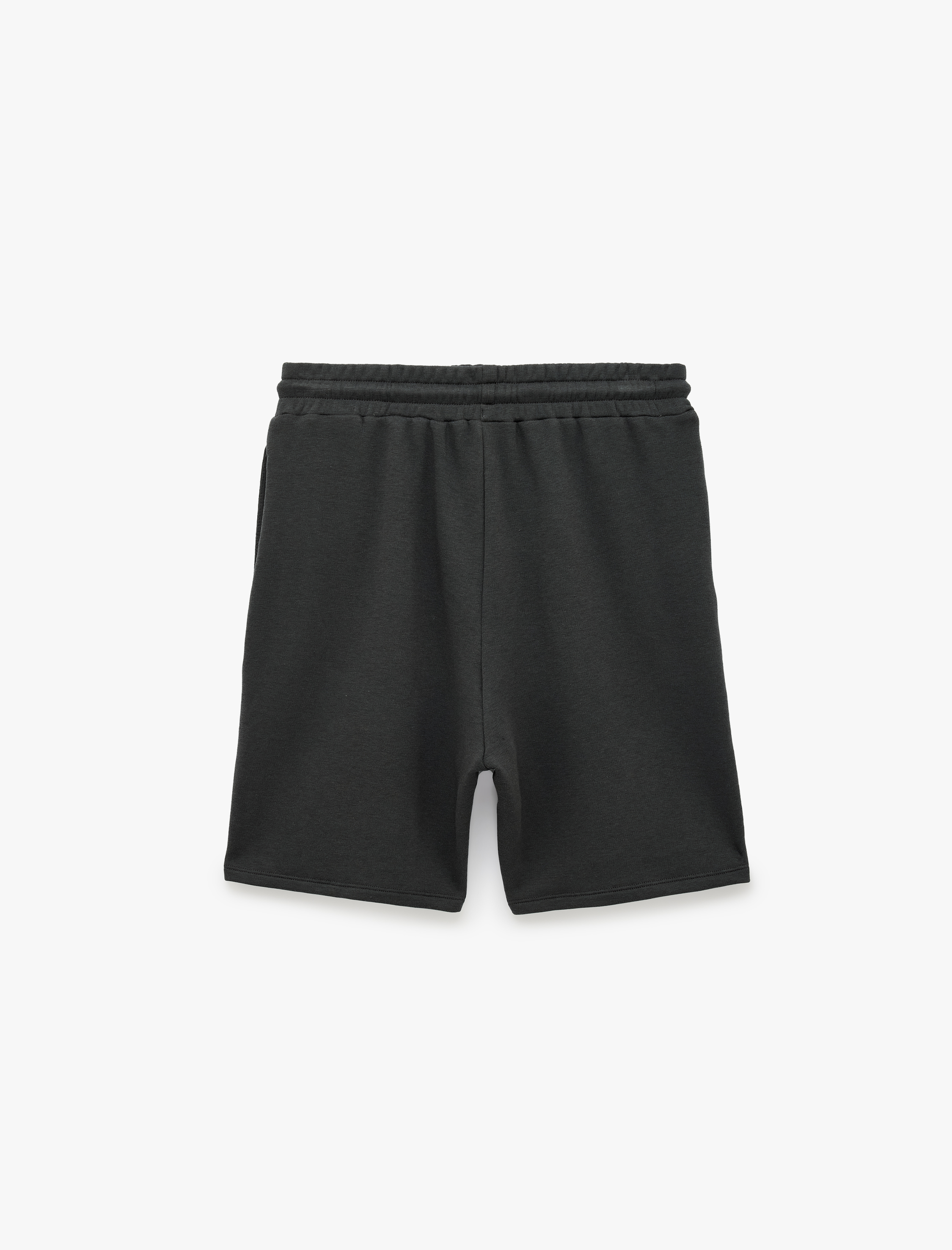  Modal Karışımlı Cepli Straight Fit Beli Bağcıklı Spor Şort