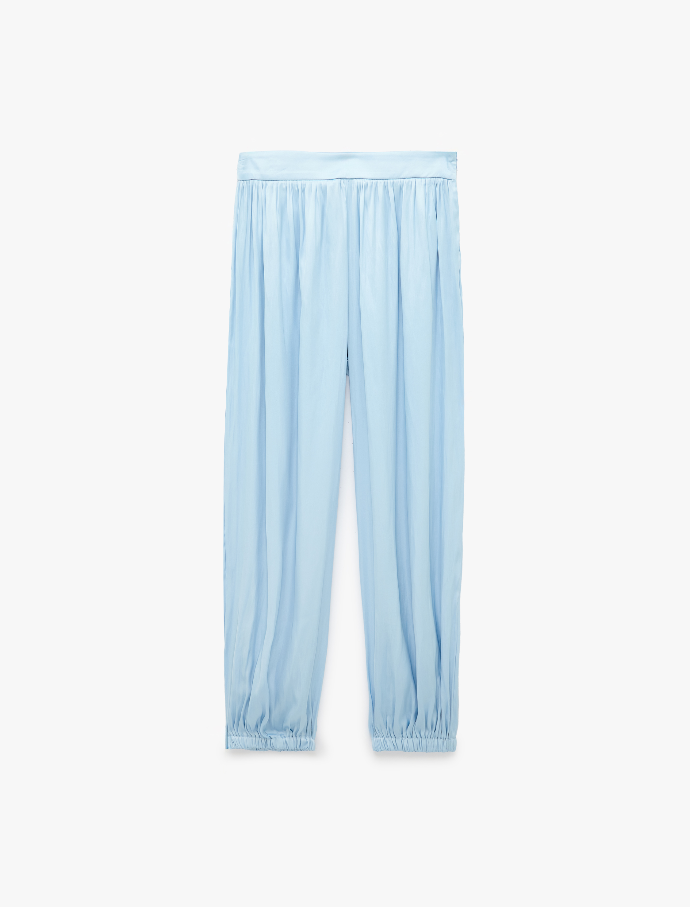   Standart Bel Saten Harem Pantolon