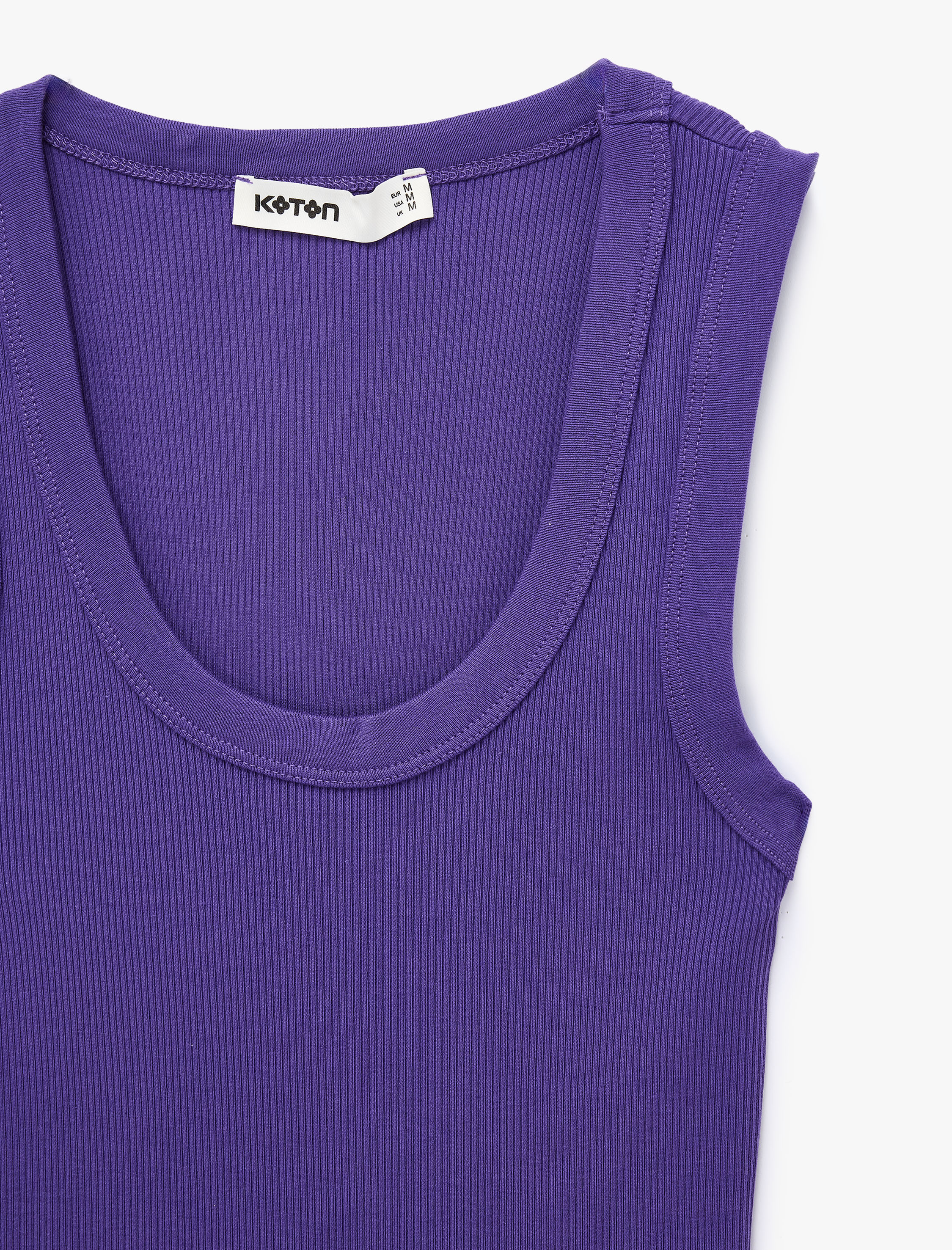   Pamuklu U Yaka Slim Fit Atlet