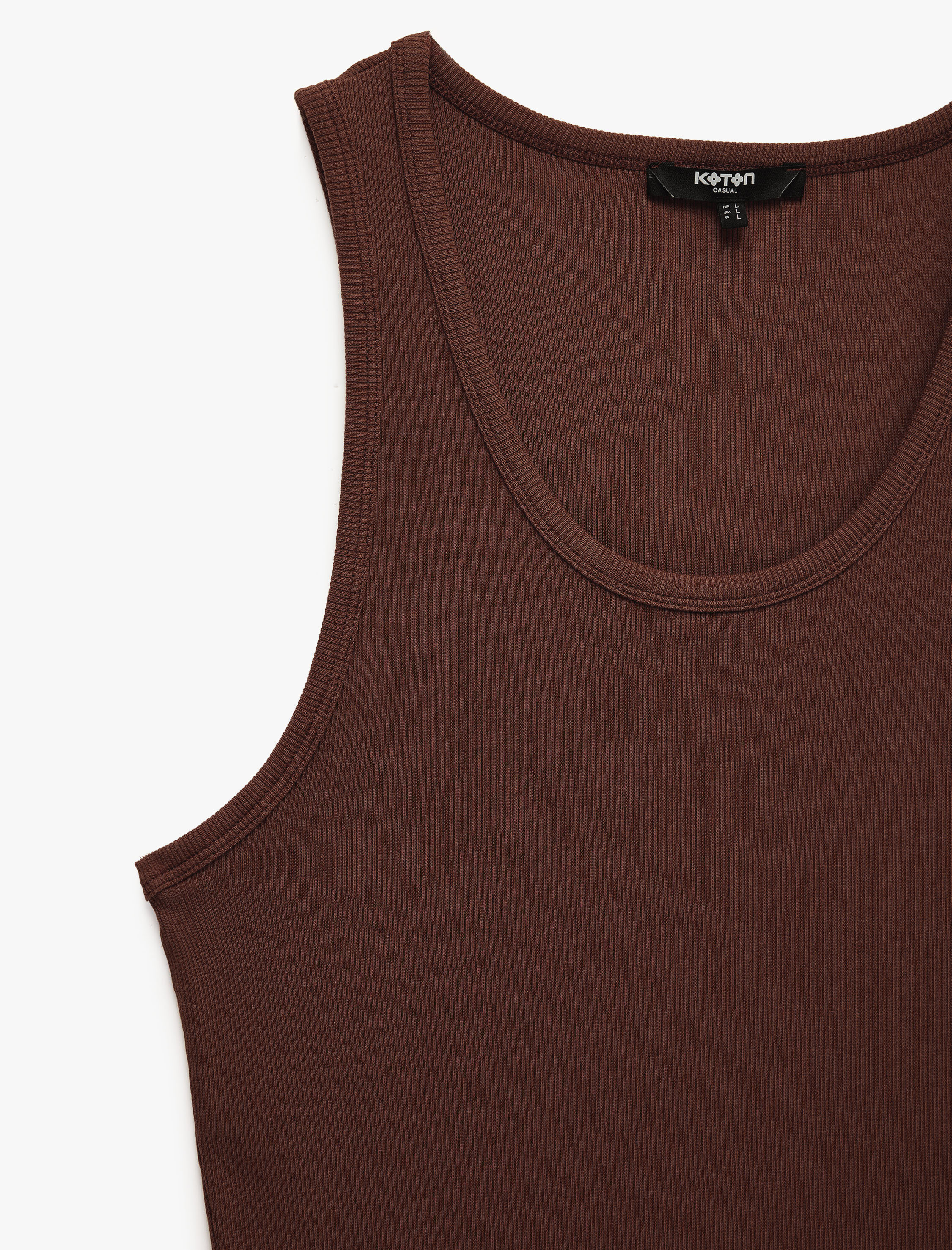   Kolsuz Pamuklu Bisiklet Yaka Slim Fit Atlet