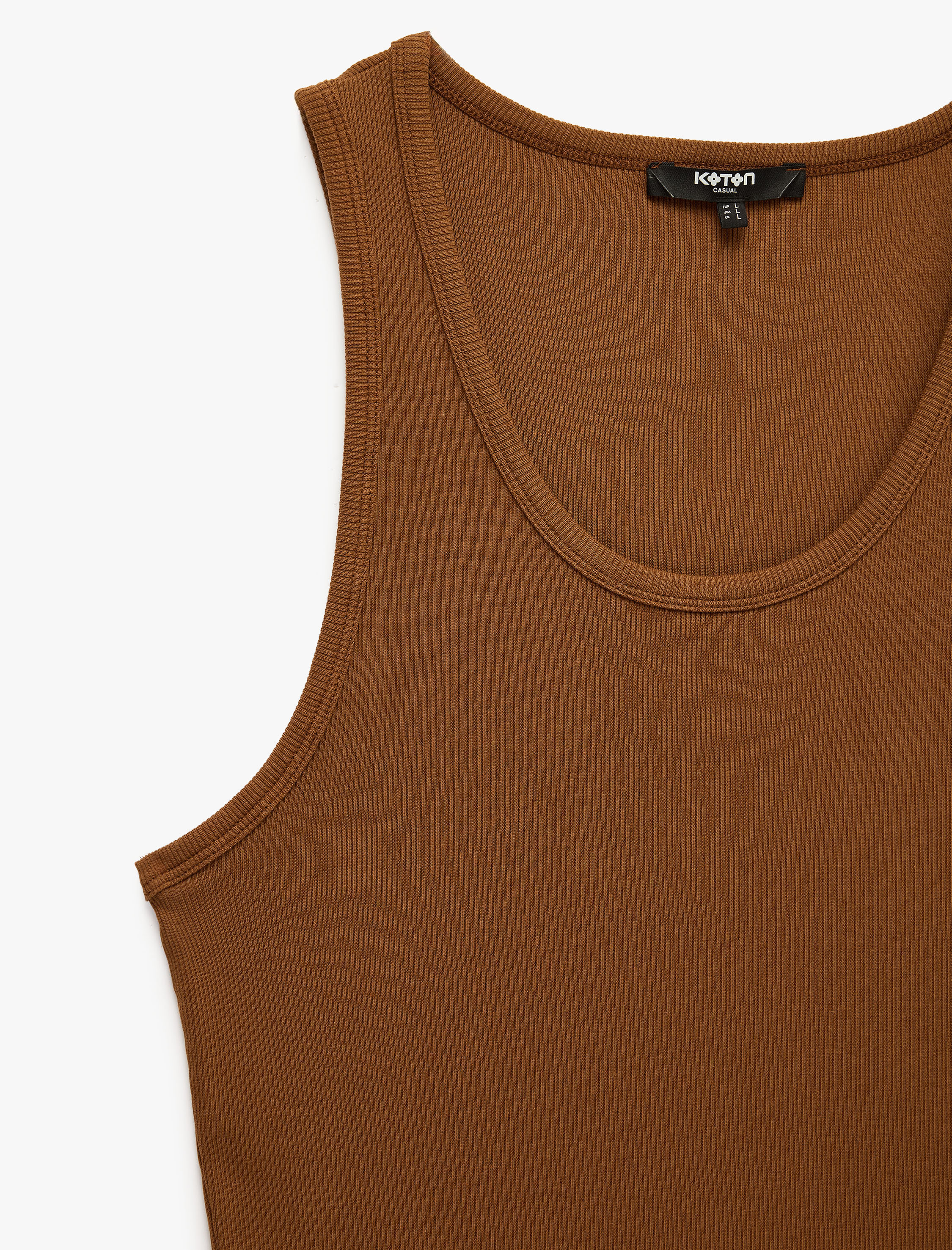   Kolsuz Pamuklu Bisiklet Yaka Slim Fit Atlet