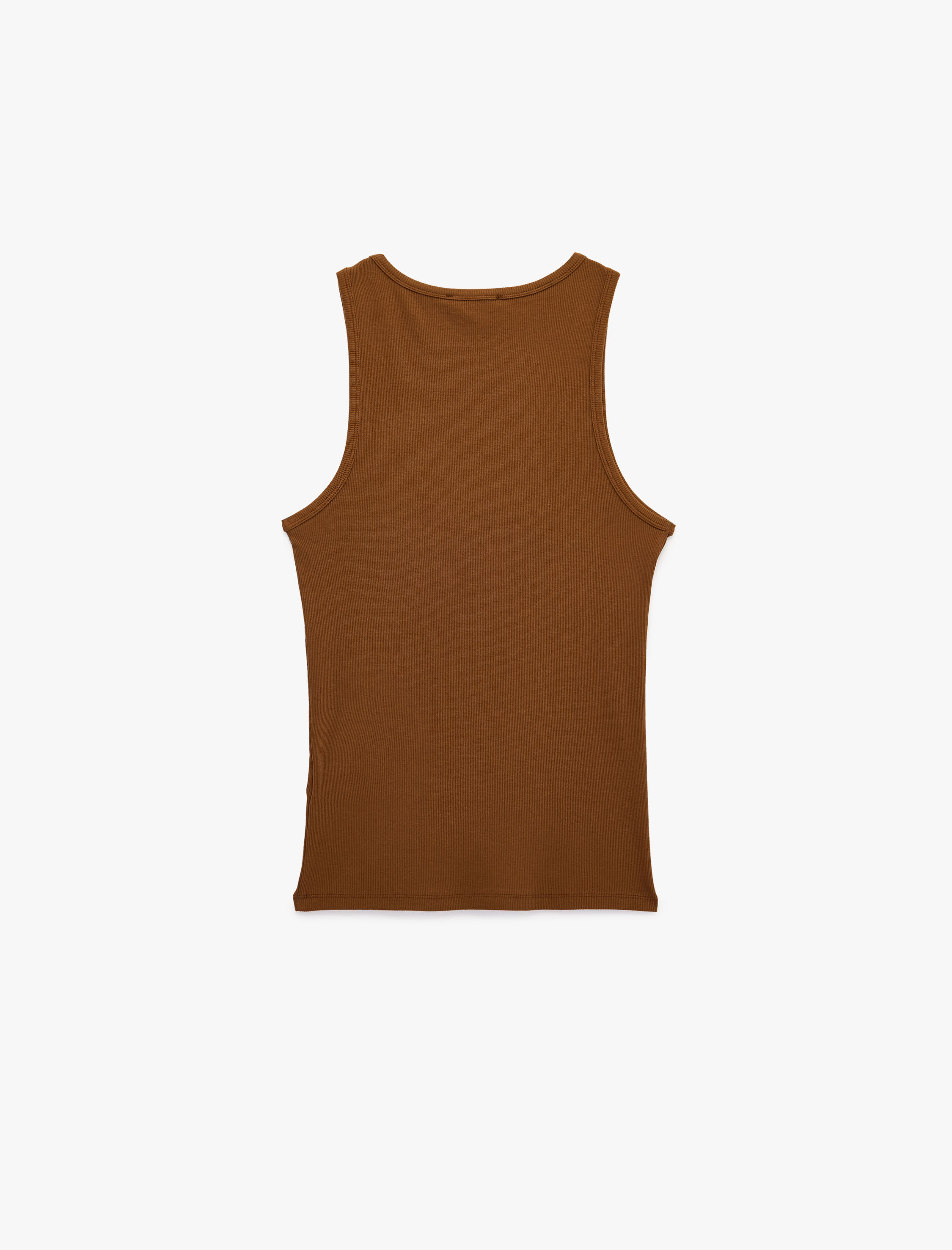   Kolsuz Pamuklu Bisiklet Yaka Slim Fit Atlet