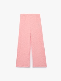 Bürümcük Kumaş Geniş Paça Pantolon