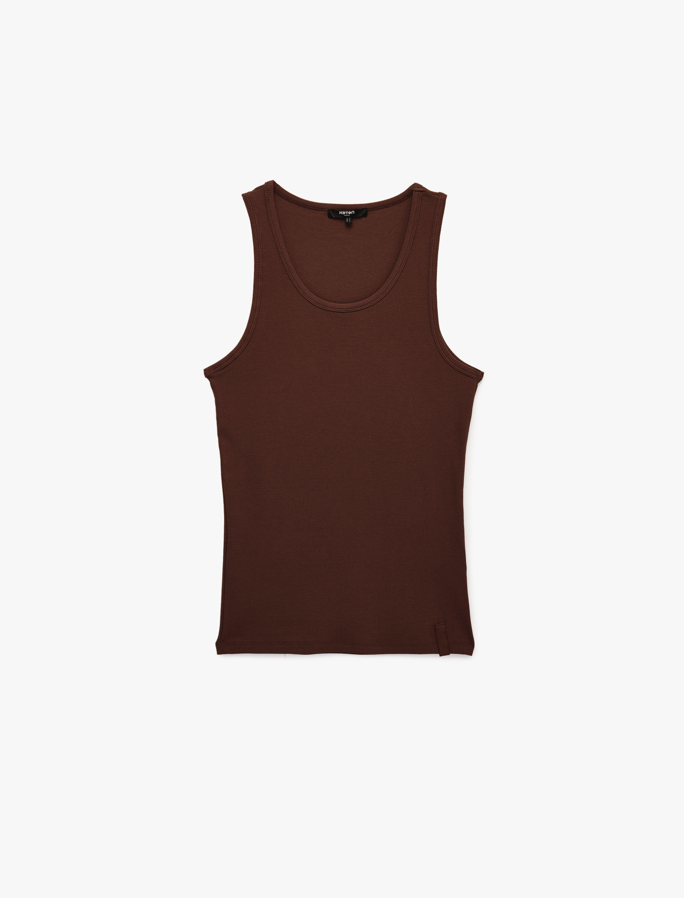   Kolsuz Pamuklu Bisiklet Yaka Slim Fit Atlet