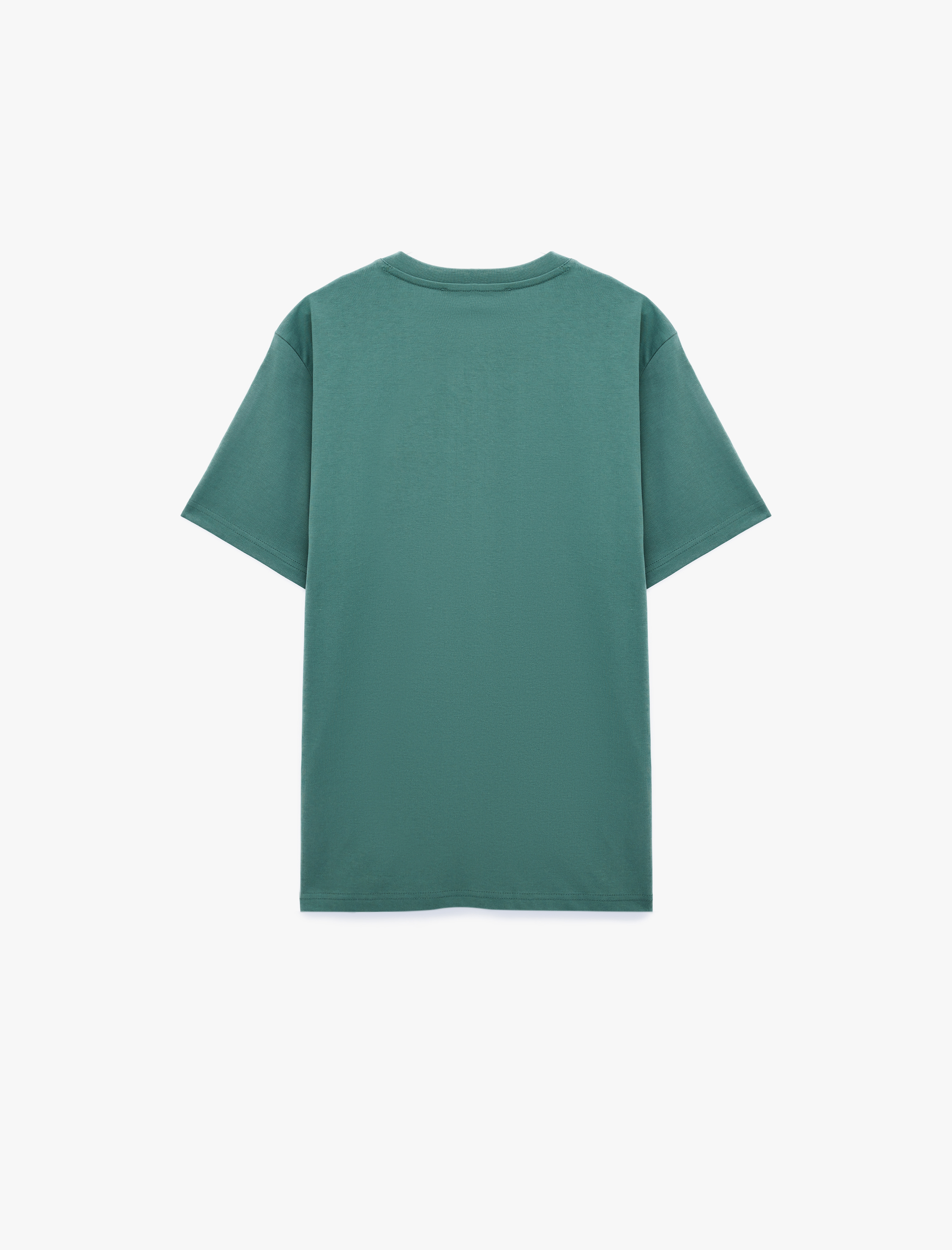   Regular Fit Pamuklu Bisiklet Yaka Kısa Kollu Basic Tişört