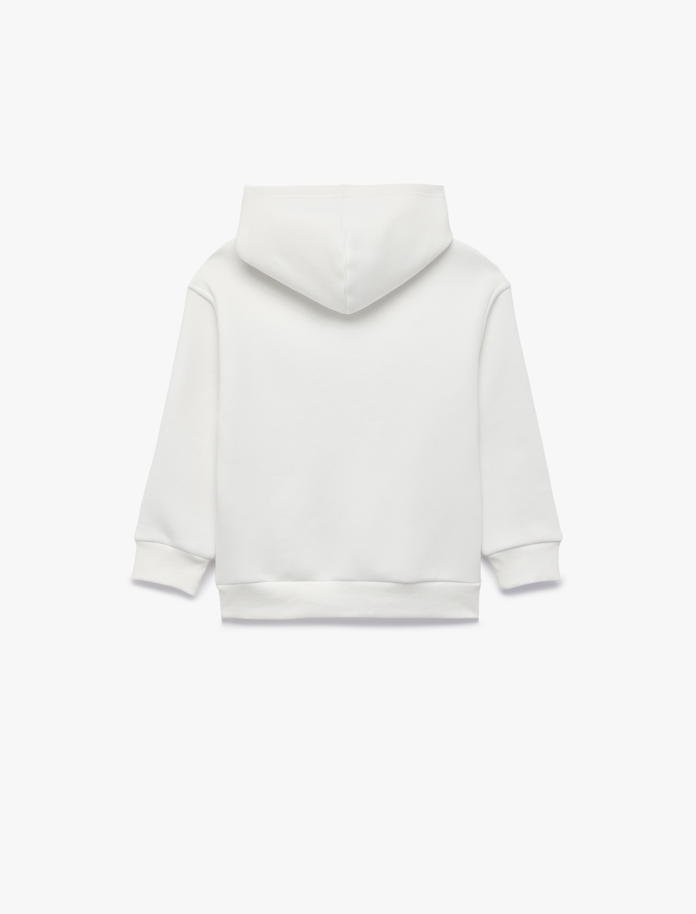  Erkek Çocuk Uzun Kollu Baskılı Şardonlu Oversize Kapşonlu Sweatshirt