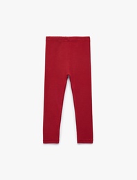 Pamuklu Beli Lastikli Kaşkorse Basic Uzun Tayt