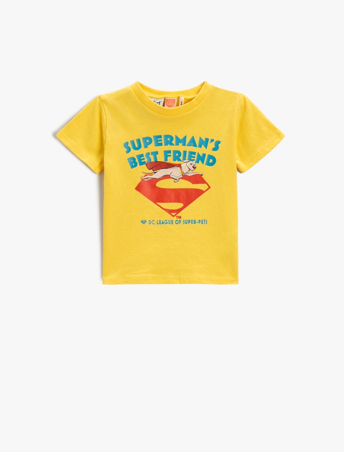 Erkek Bebek Süper Köpek Krypto Baskılı Tişört Super Pets Lisanslı