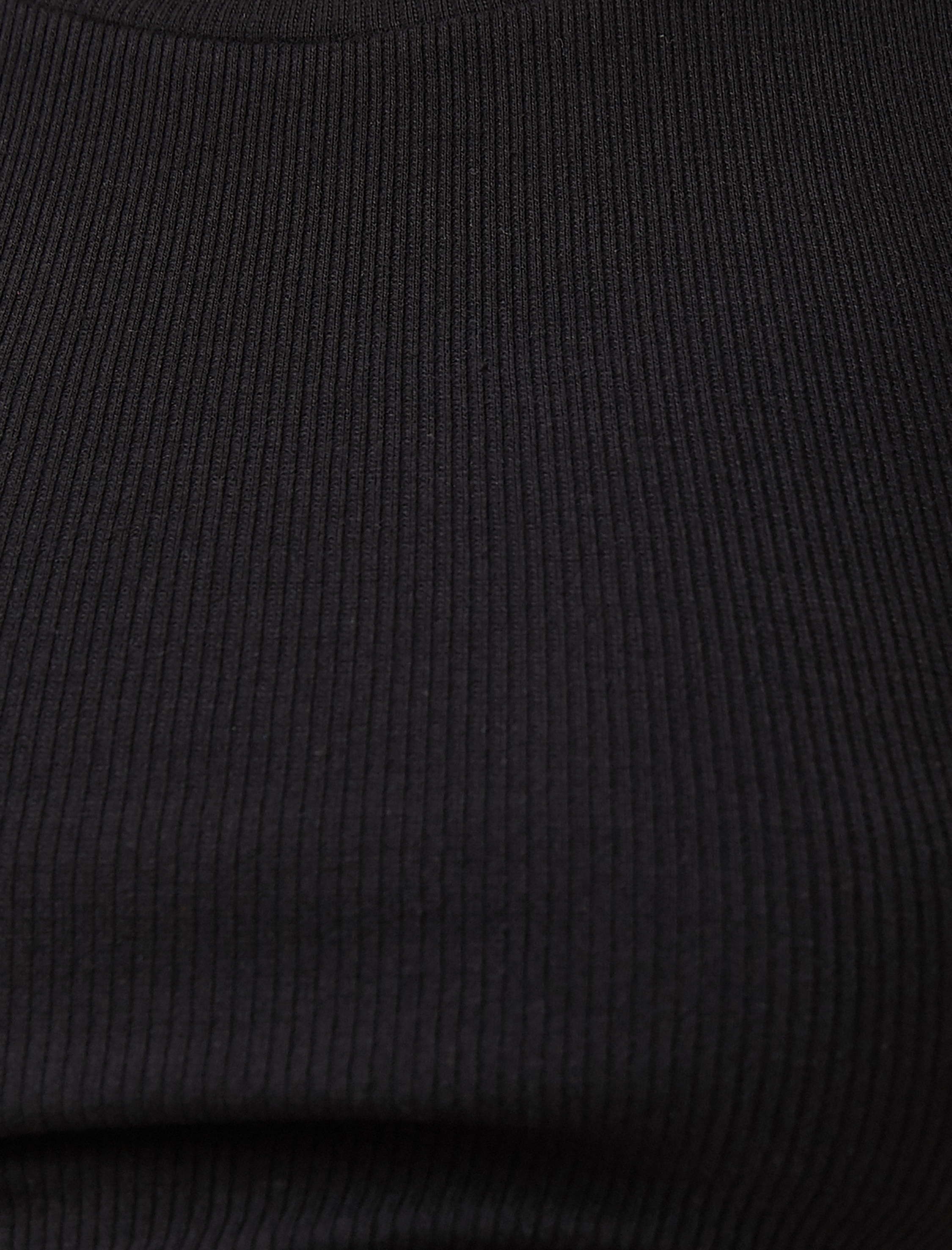   Crop Atlet Pencere Detaylı Bisiklet Yaka Pamuklu