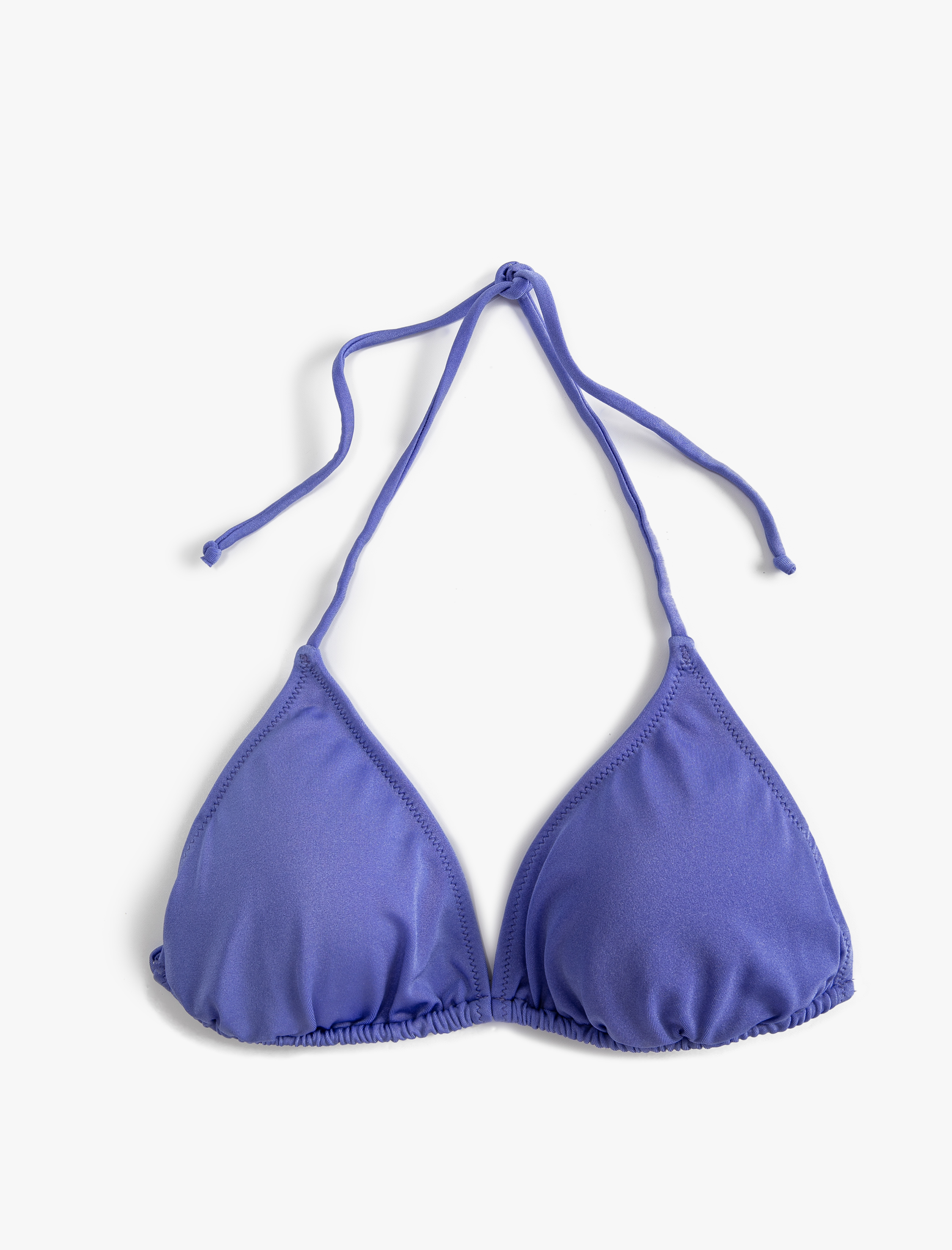   Üçgen Bikini Üstü Boyundan Bağlamalı Kaplı
