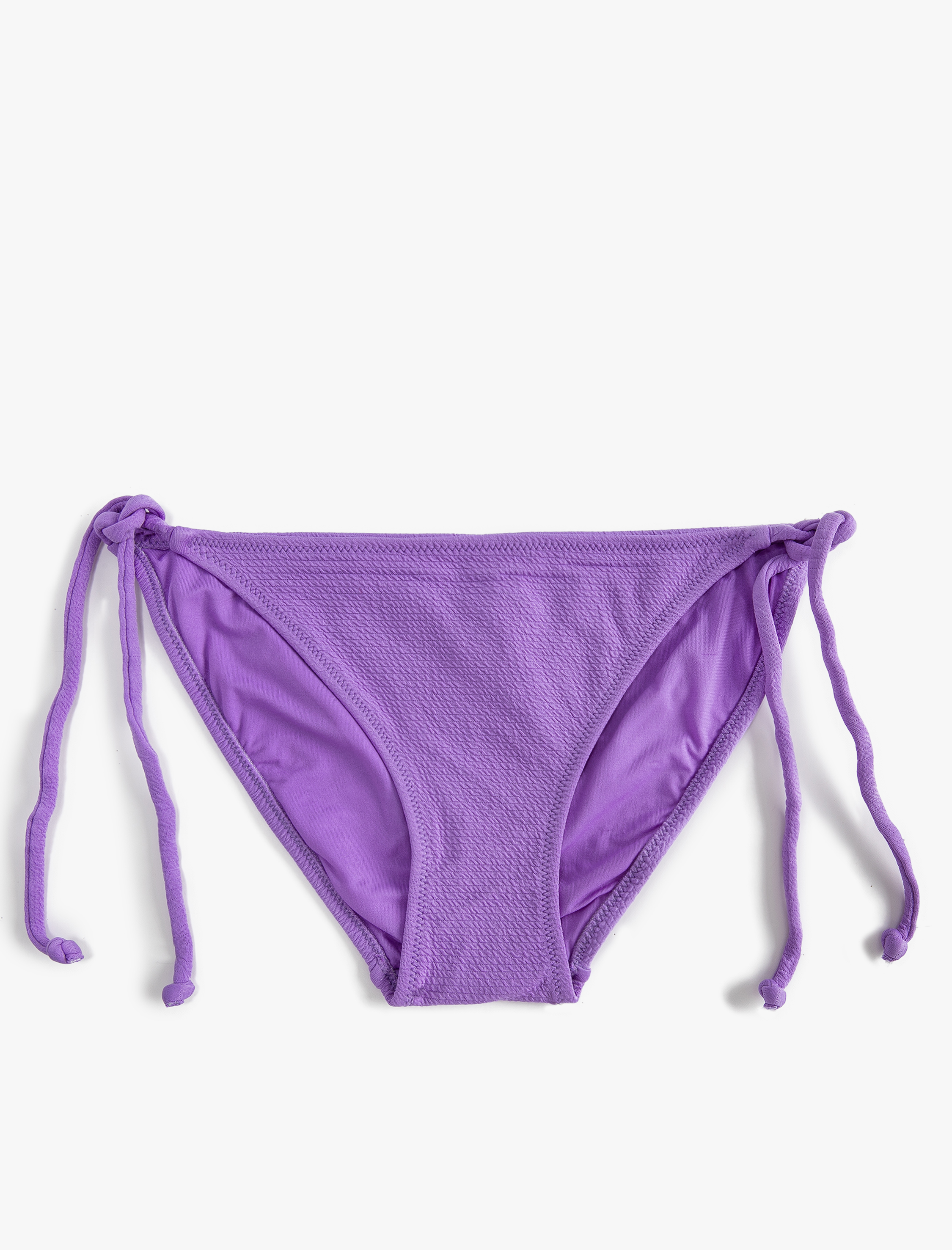   Brazilian Bikini Altı Basic Dokulu Yanları Bağlama Detaylı