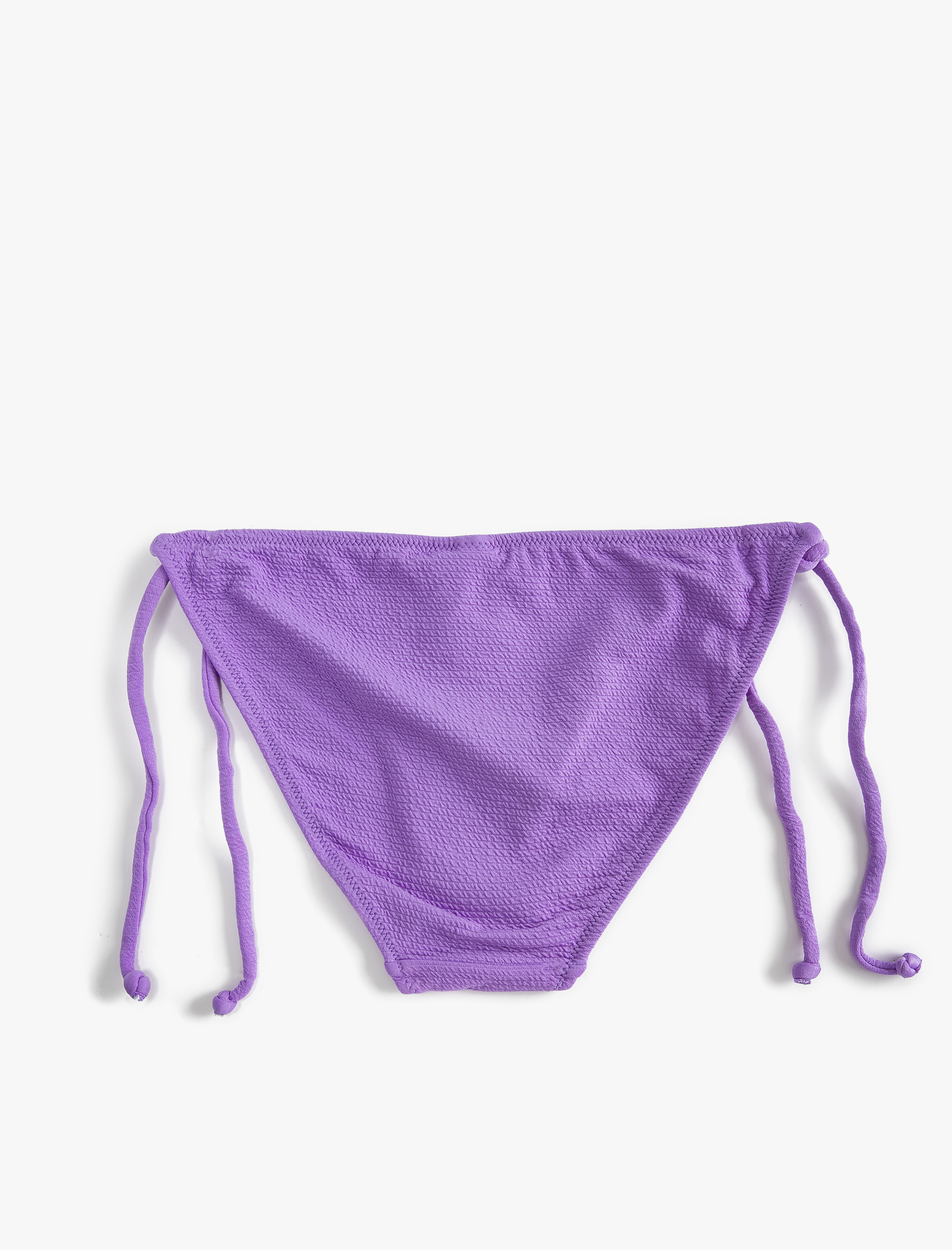   Brazilian Bikini Altı Basic Dokulu Yanları Bağlama Detaylı