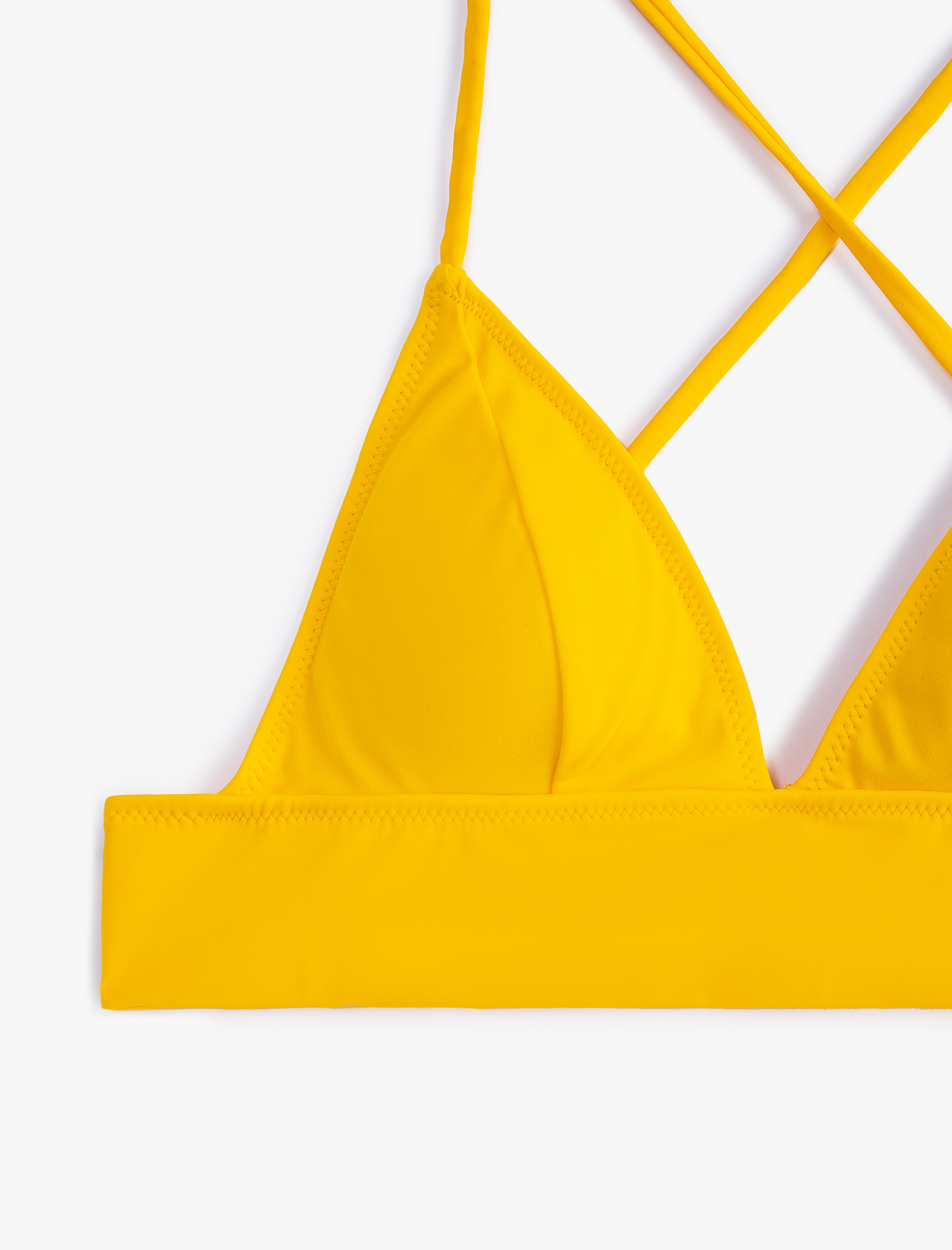   Bikini Üstü Bralet Çapraz Askılı Kaplı