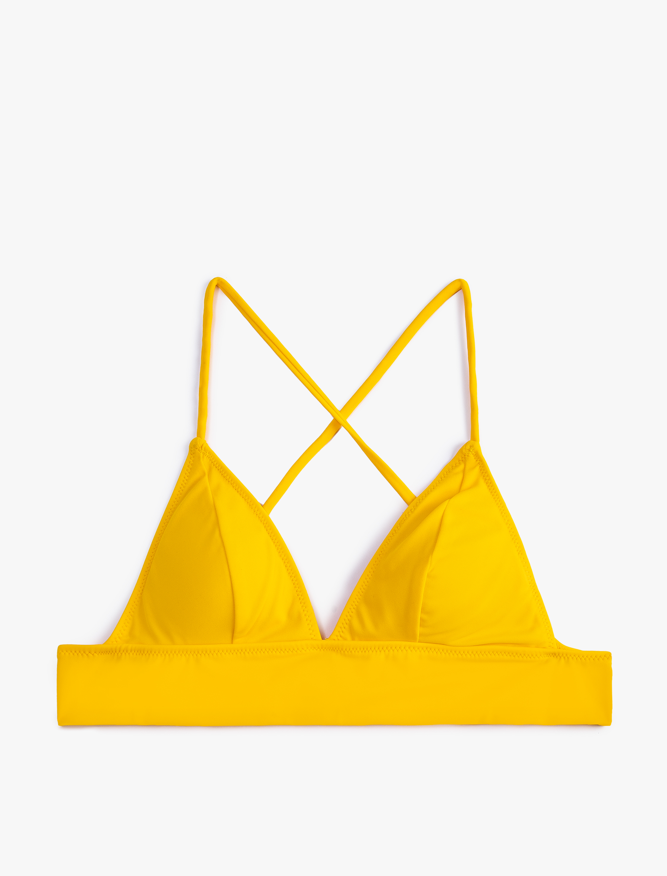   Bikini Üstü Bralet Çapraz Askılı Kaplı
