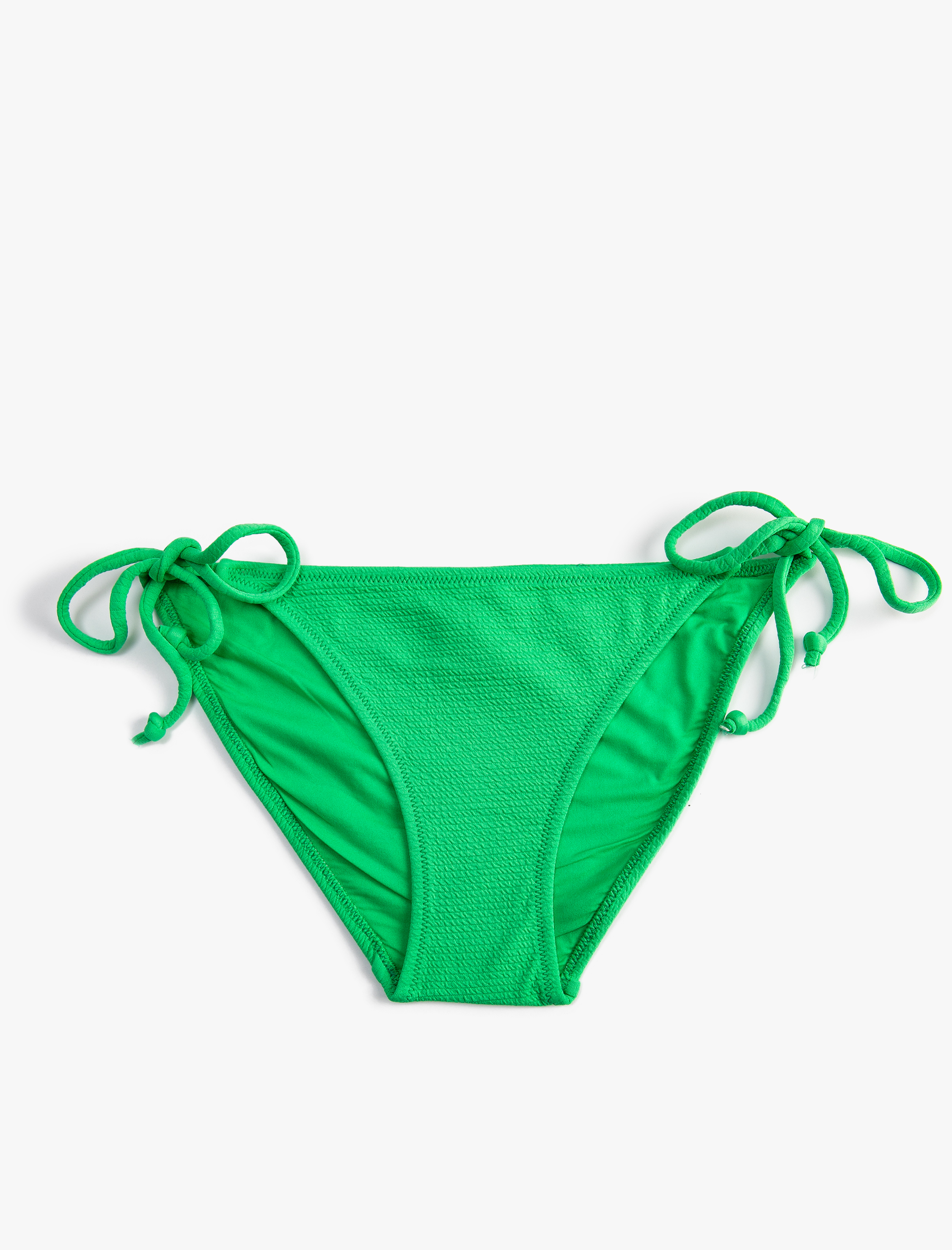   Brazilian Bikini Altı Basic Dokulu Yanları Bağlama Detaylı